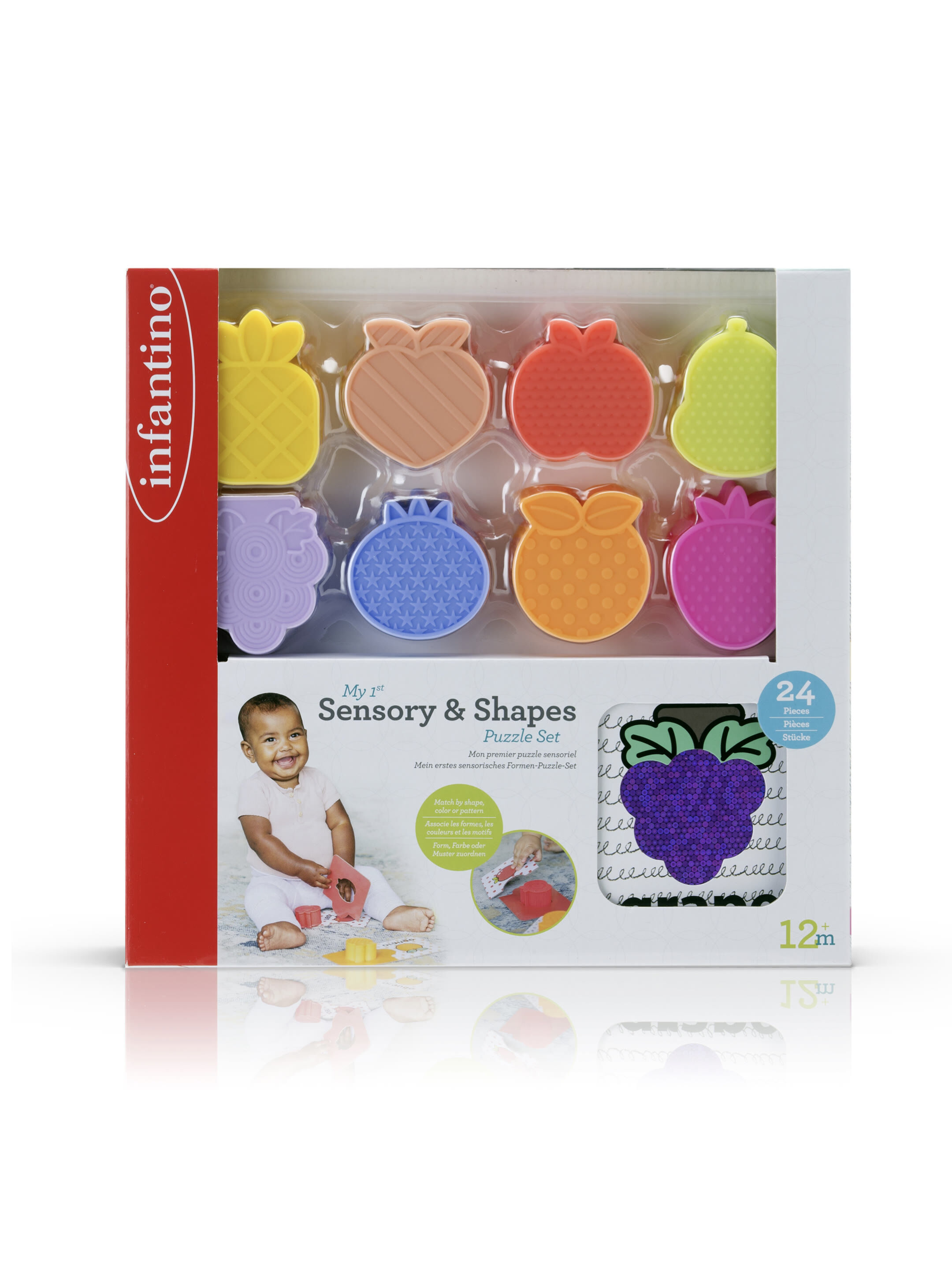 Infantino My 1st Sensory & Shapes Puzzle Set image number 4