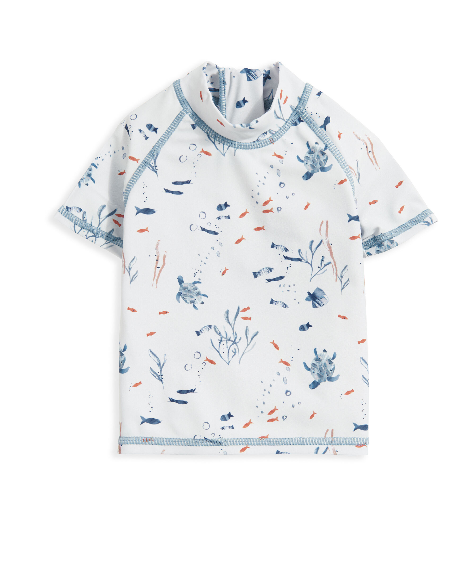 Long Sleeve Rash Top Swimwear - Blue image number 2