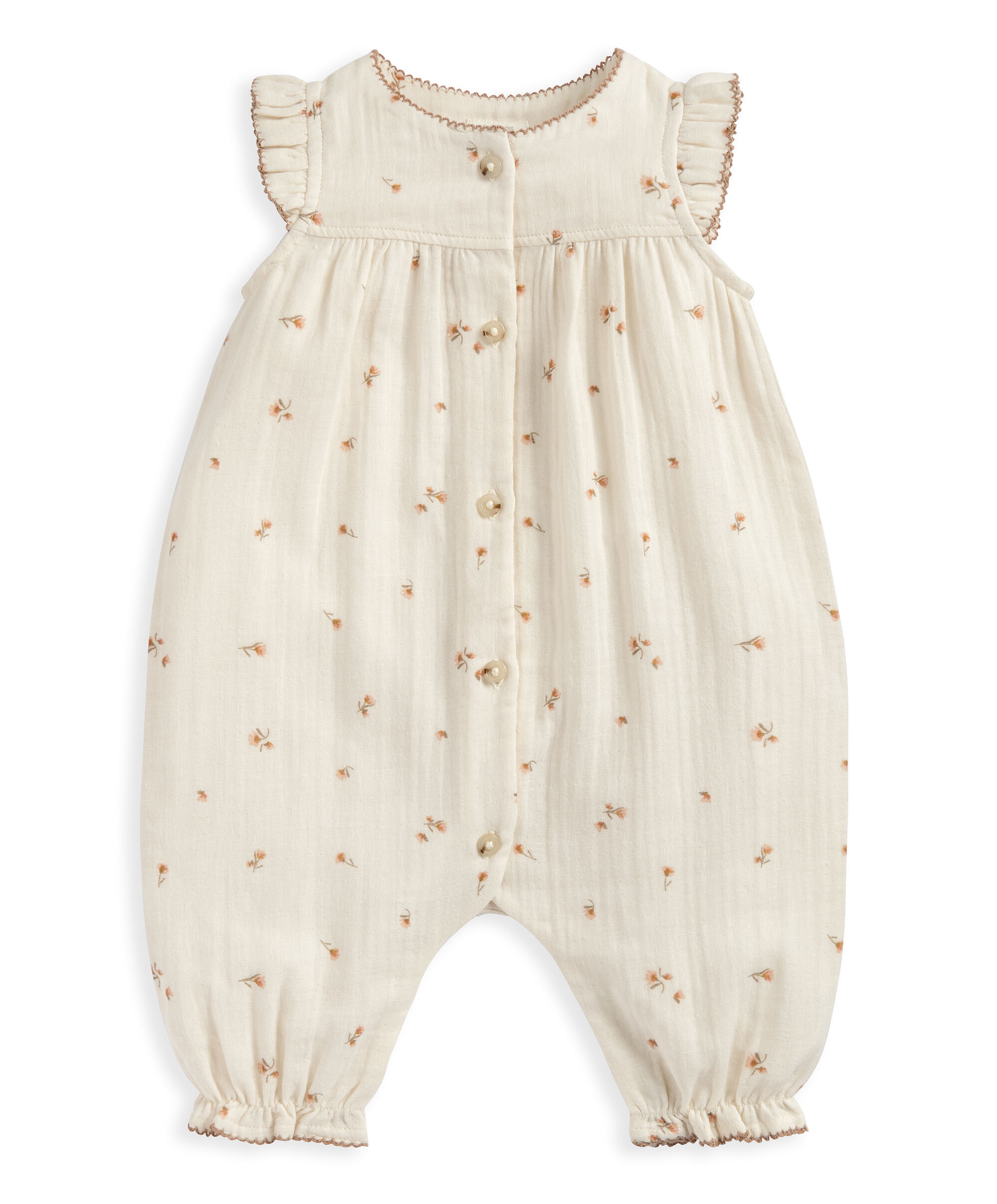 Frill Shoulder Romper image number 2