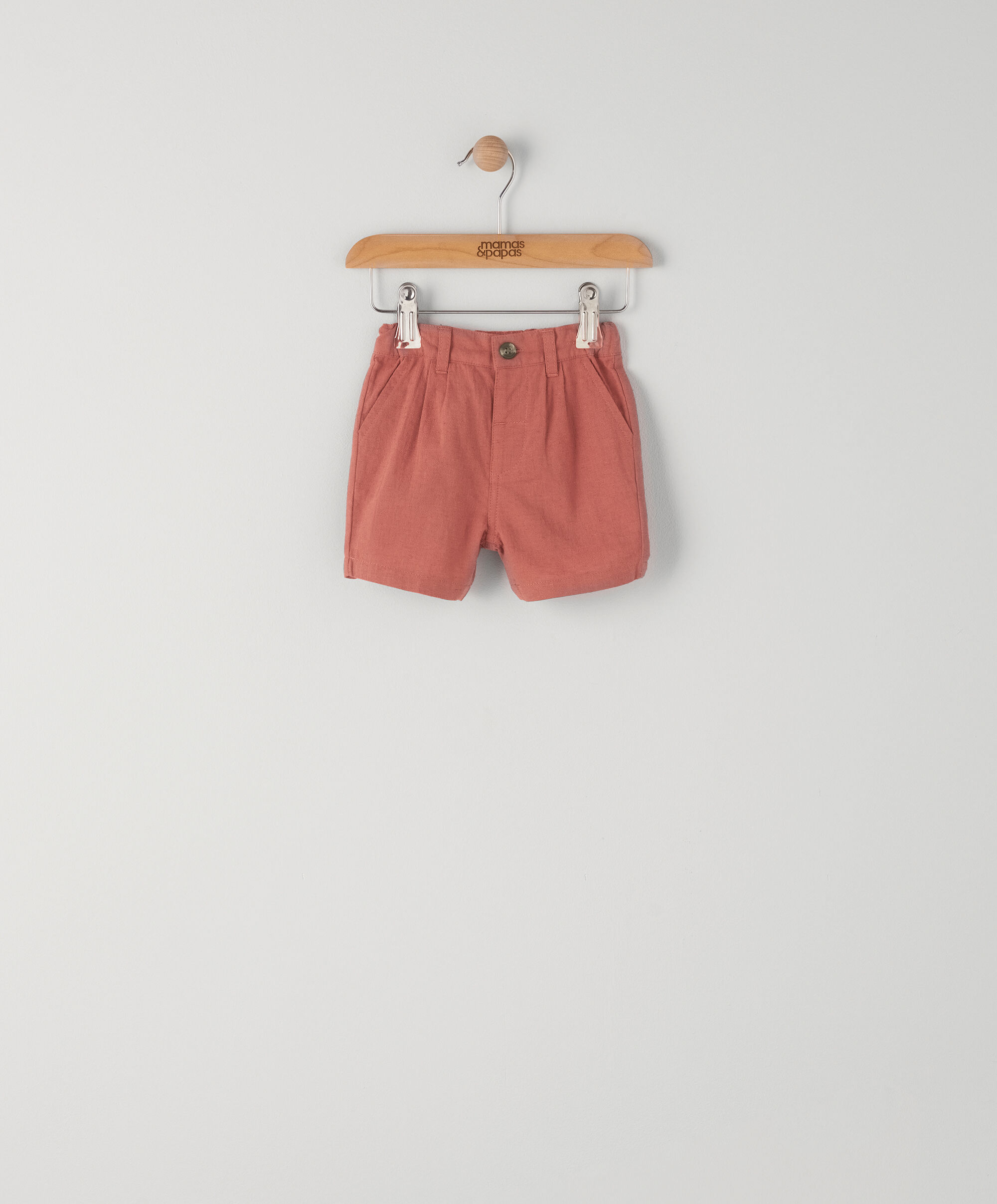 Orange Linen Short image number 1