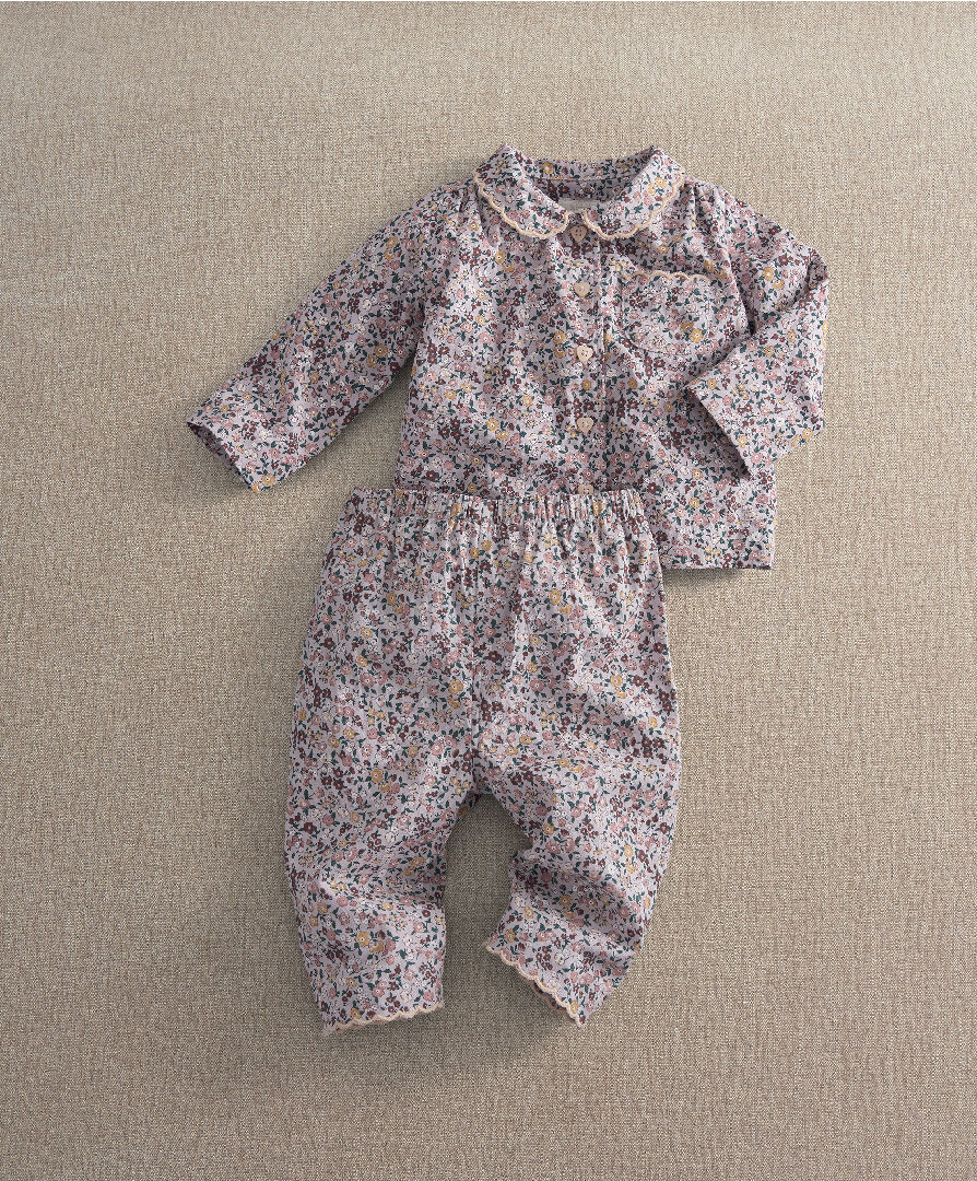 Vintage Floral Woven Pyjamas image number 1
