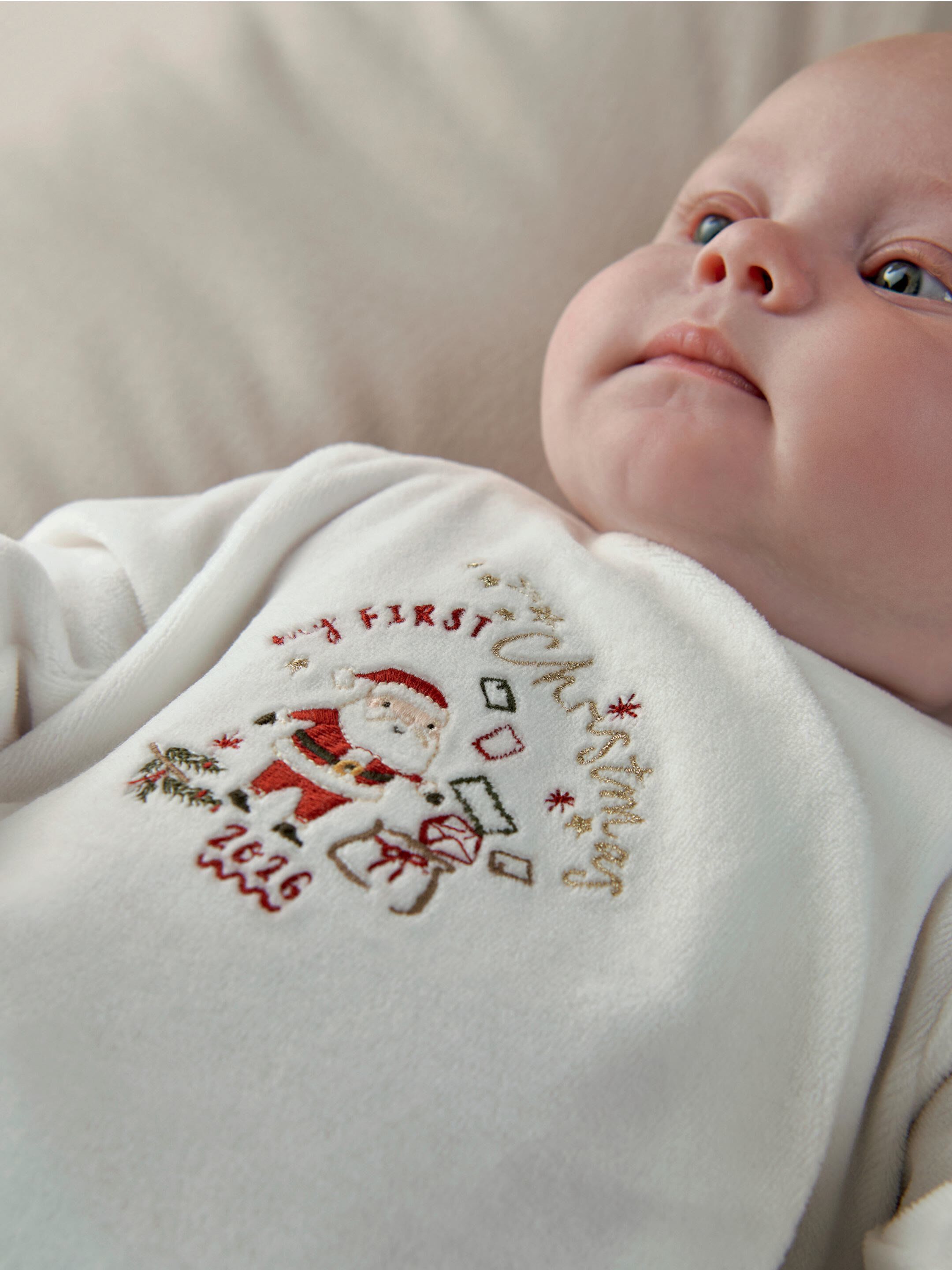 1st Christmas Velour All-in-One image number 5