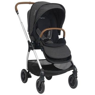 Nuna TRIV Baby Stroller with Rain Cover and Adapter Caviar