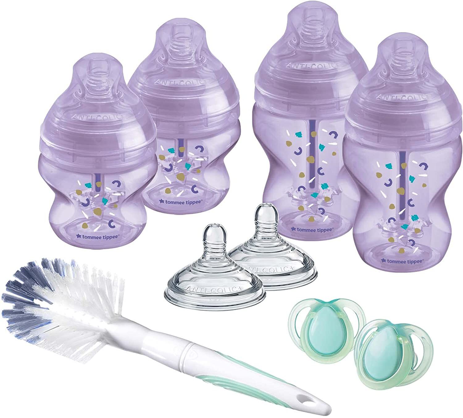 Tommee Tippee Advanced Anti-Colic Starter Bottle Kit - Purple image number 2