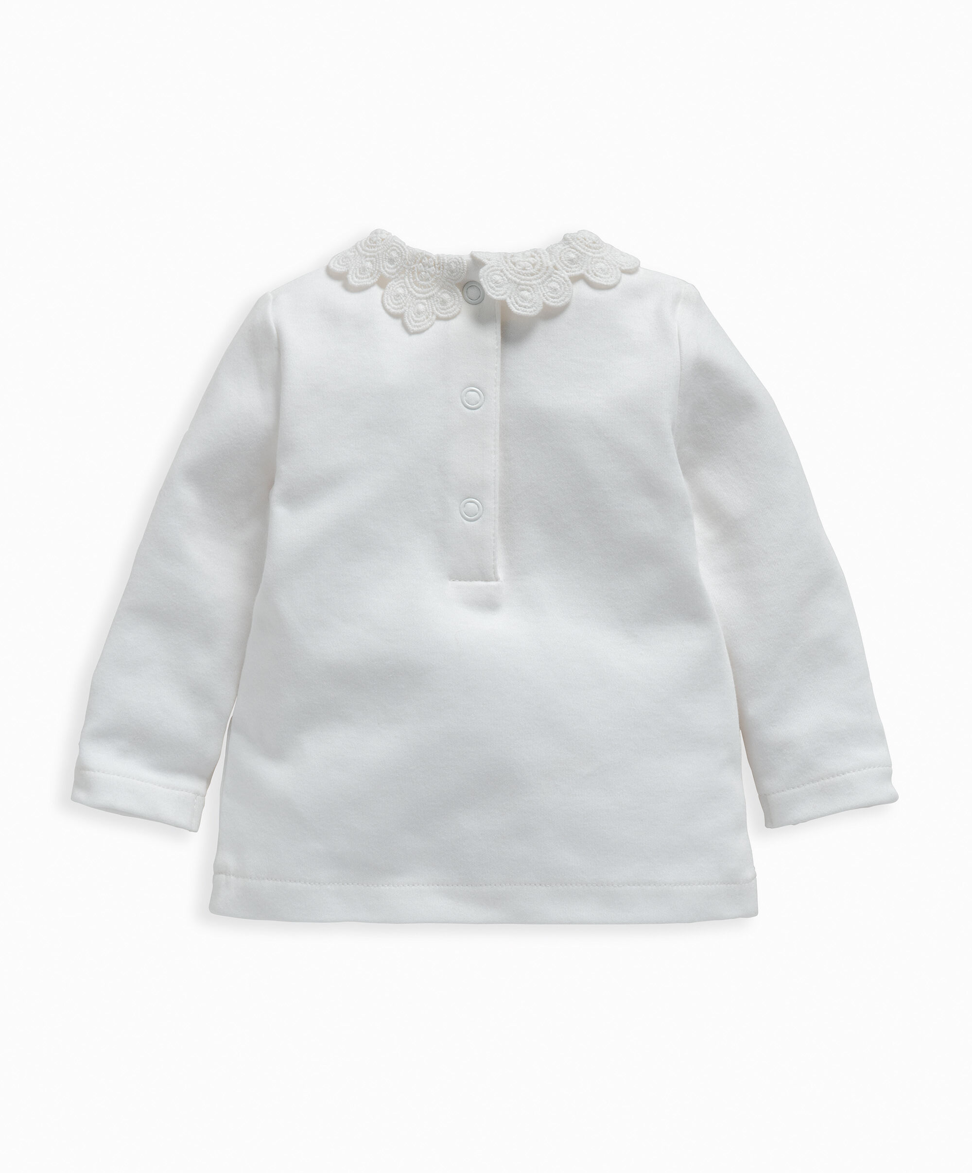 Buy White Lace Collar T-Shirt for BHD 7 