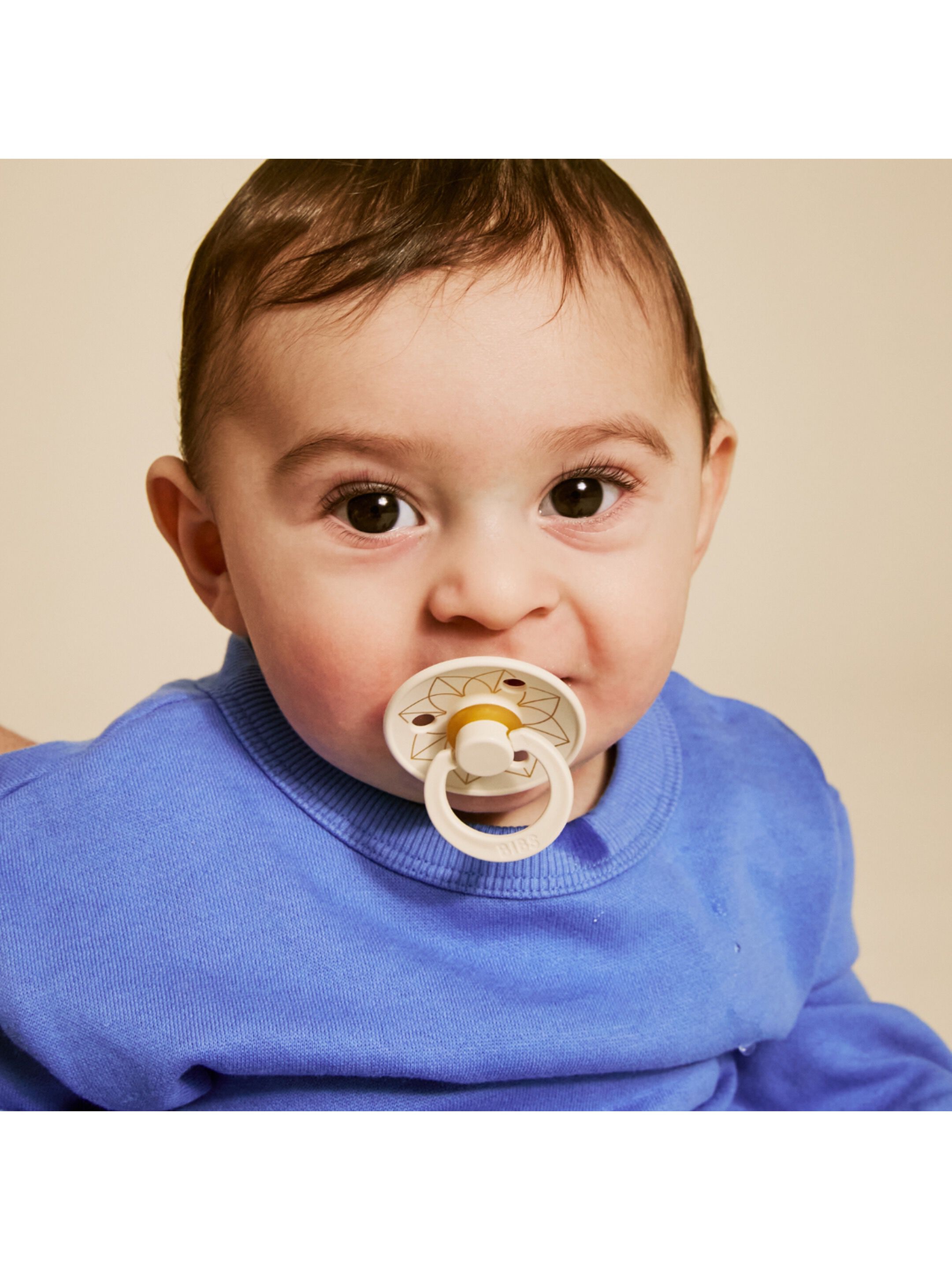 BIBS Pacifier Studio Colour 2 PACK Noor Latex Size 1 Ivory Gold image number 6