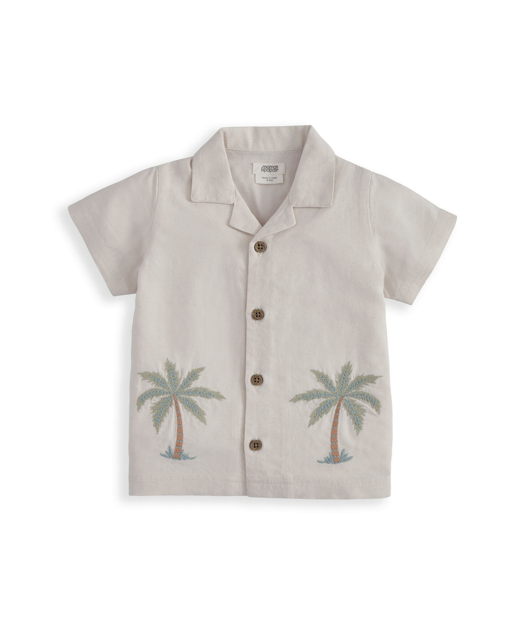 Palm Tree Linen Shirt image number 2