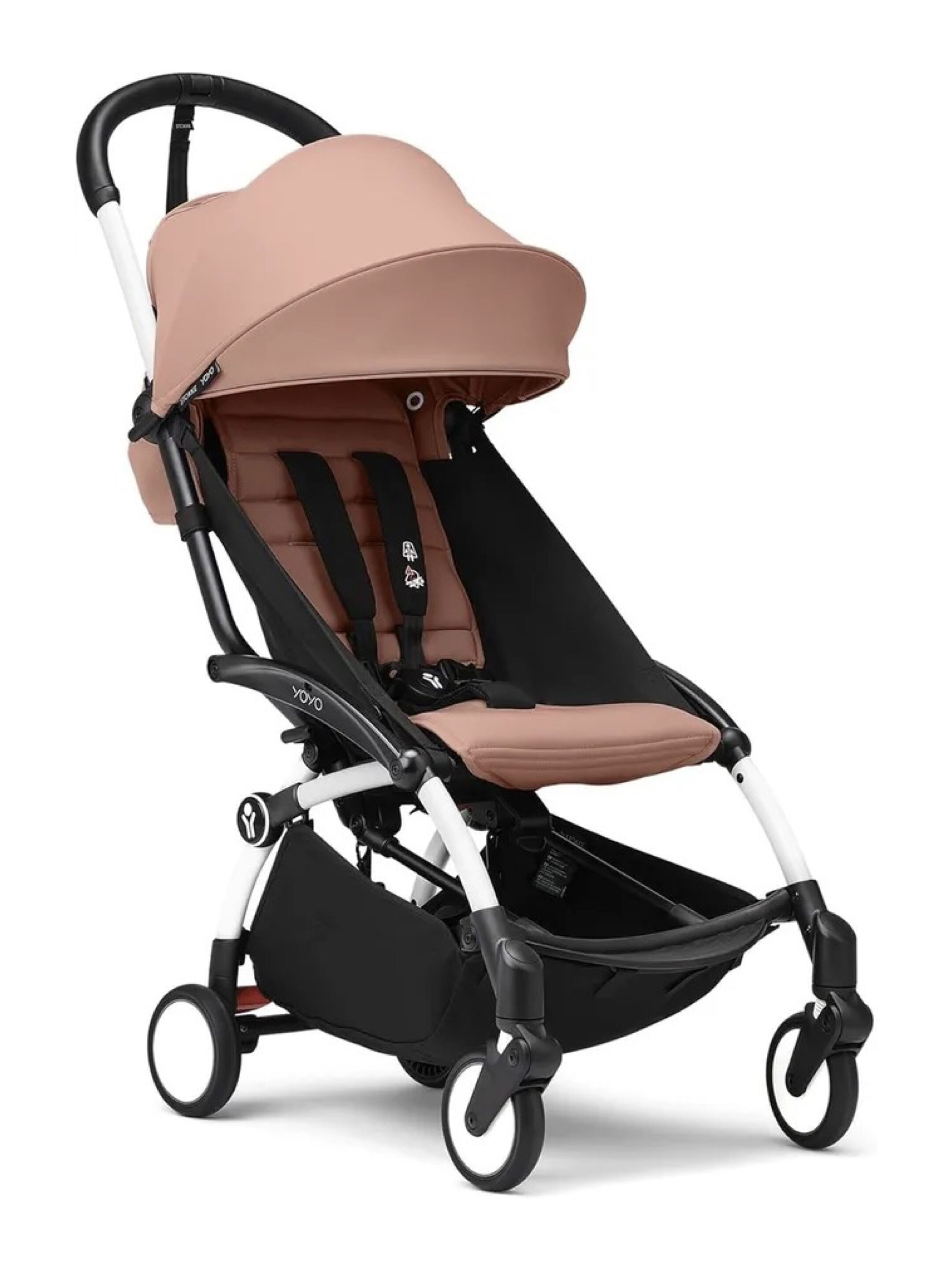 Stokke YOYO3 White Frame with 6+ Color Pack Ginger (2 Pieces) image number 1