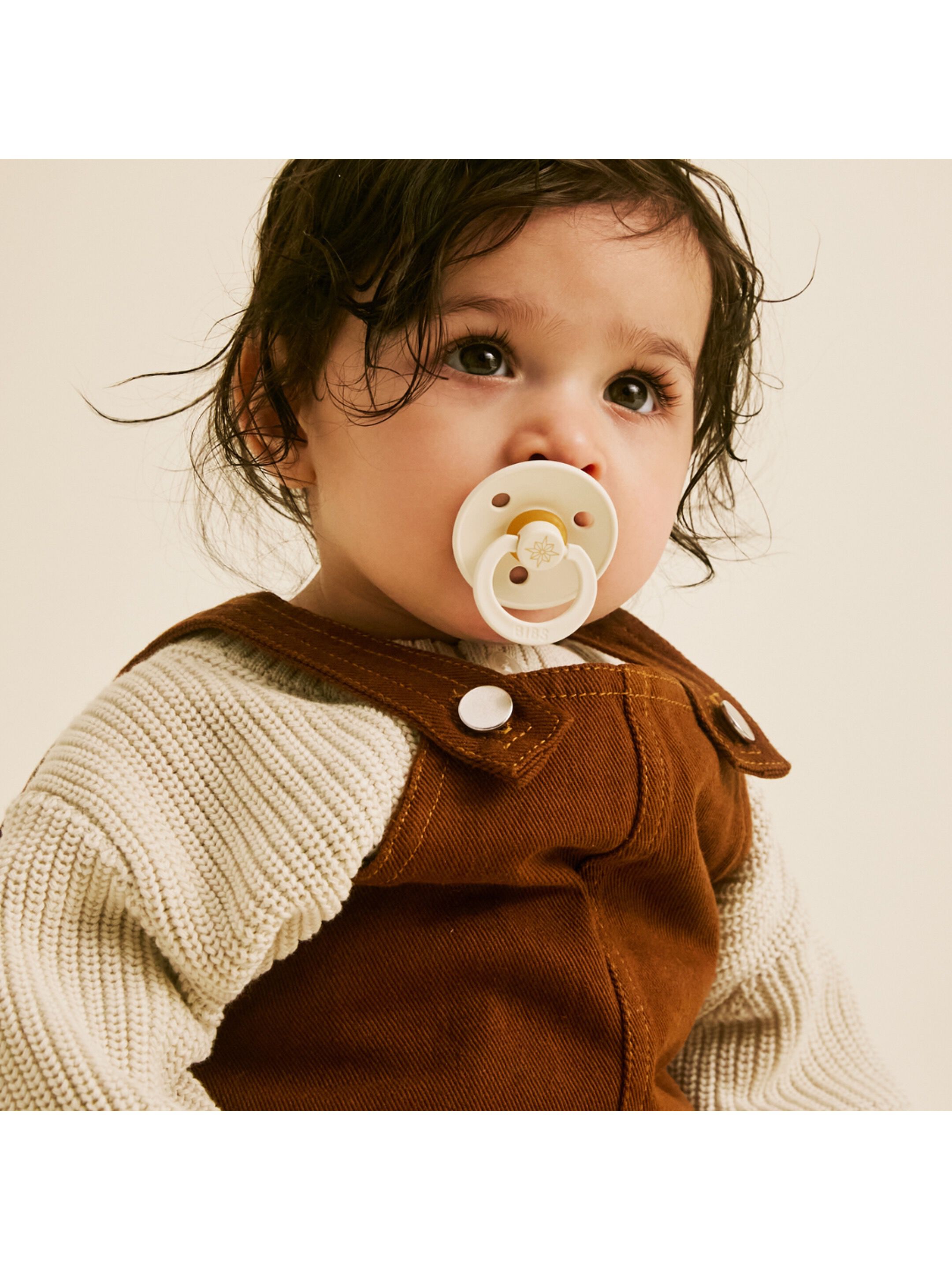 BIBS Pacifier Studio Colour 2 PACK Noor Latex Size 1 Ivory Gold image number 7