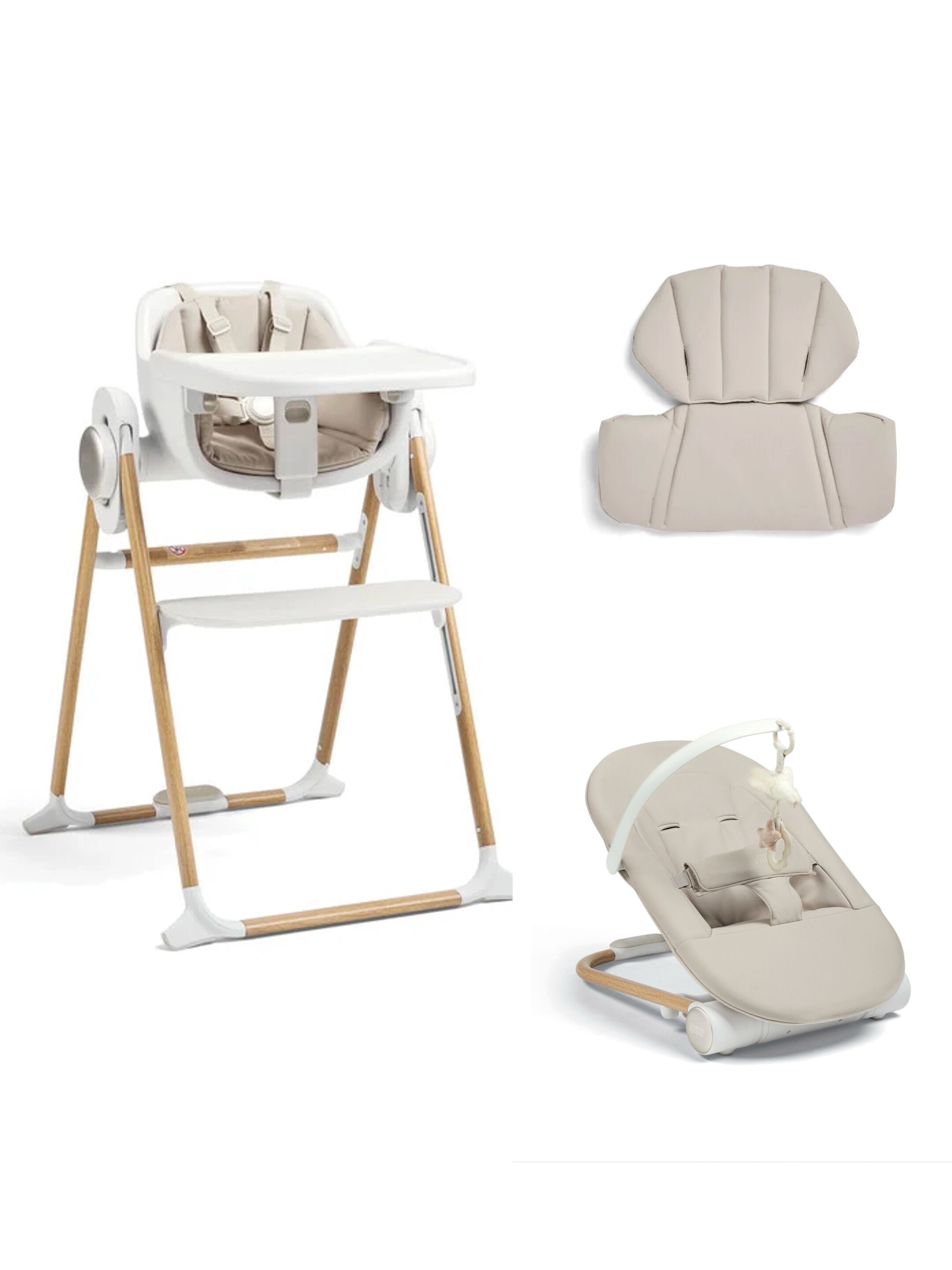 Eno Bundle Chair ,Bouncer and Cushion - Cashmere image number 1