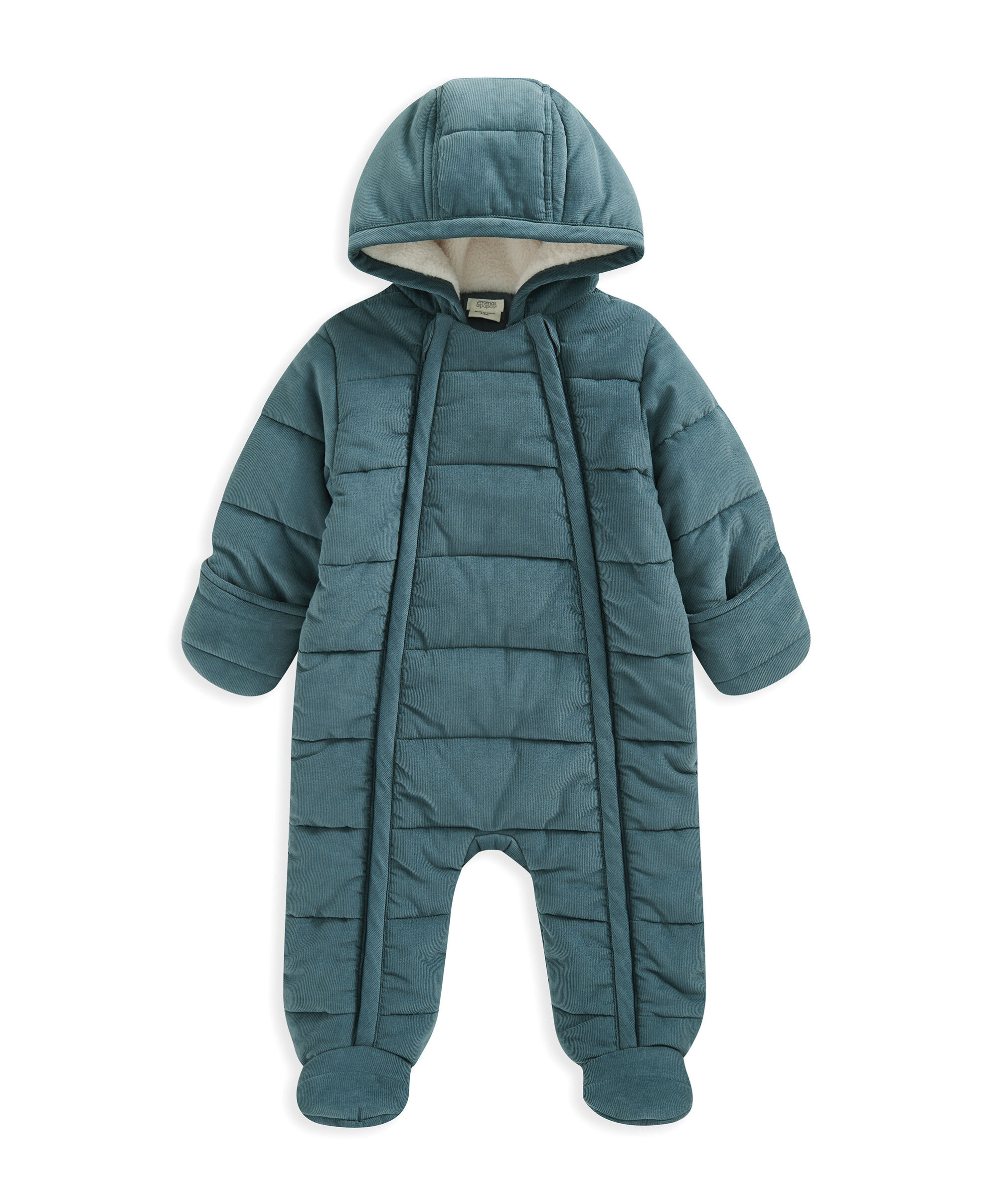 Quilted Pramsuit - Blue image number 2