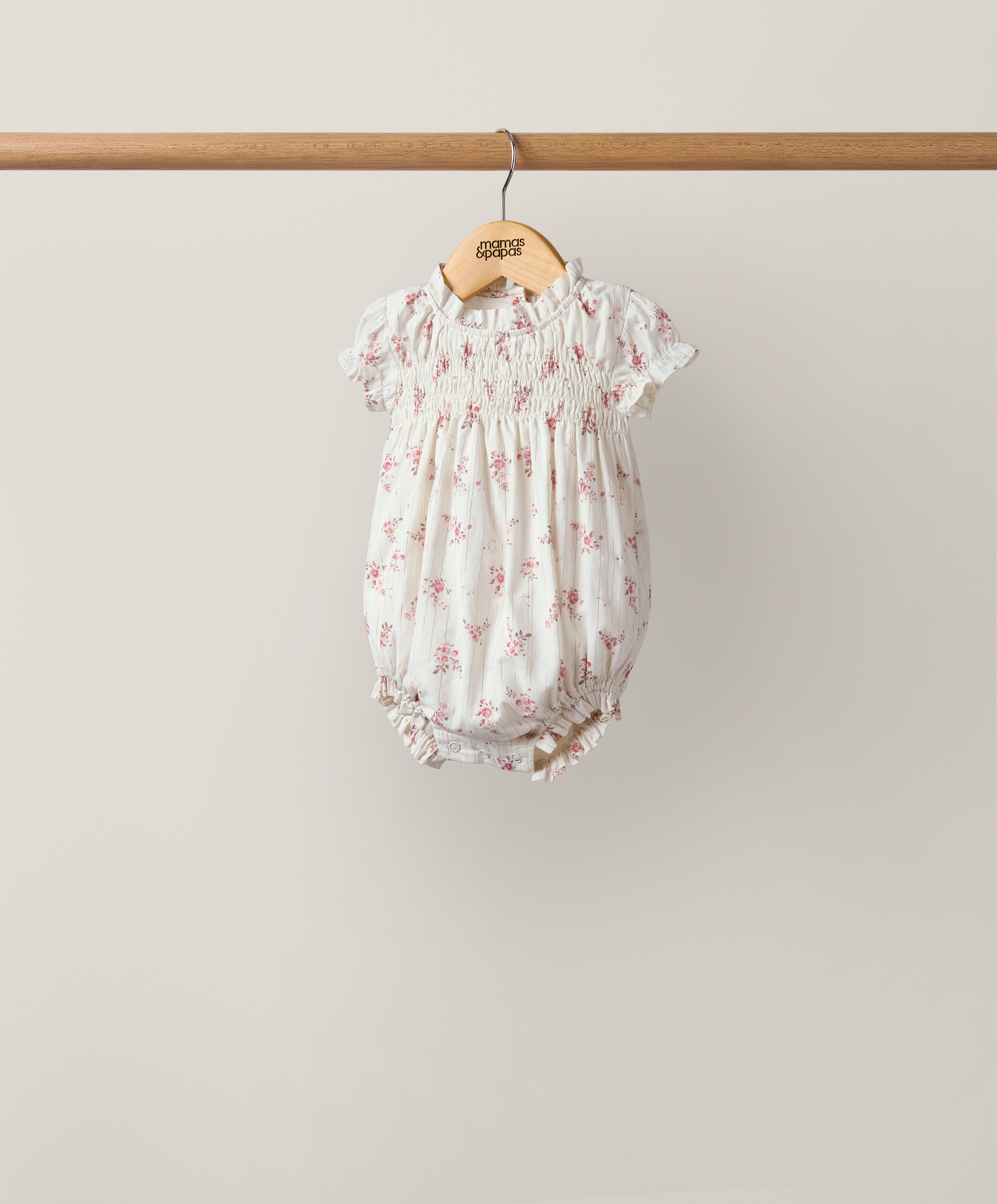 Smock Floral Romper image number 3