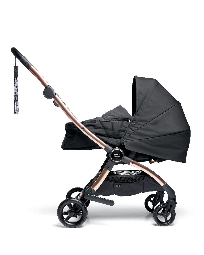 Airo Dusk with Rose Gold Frame Pushchair with Black Newborn Pack image number 3