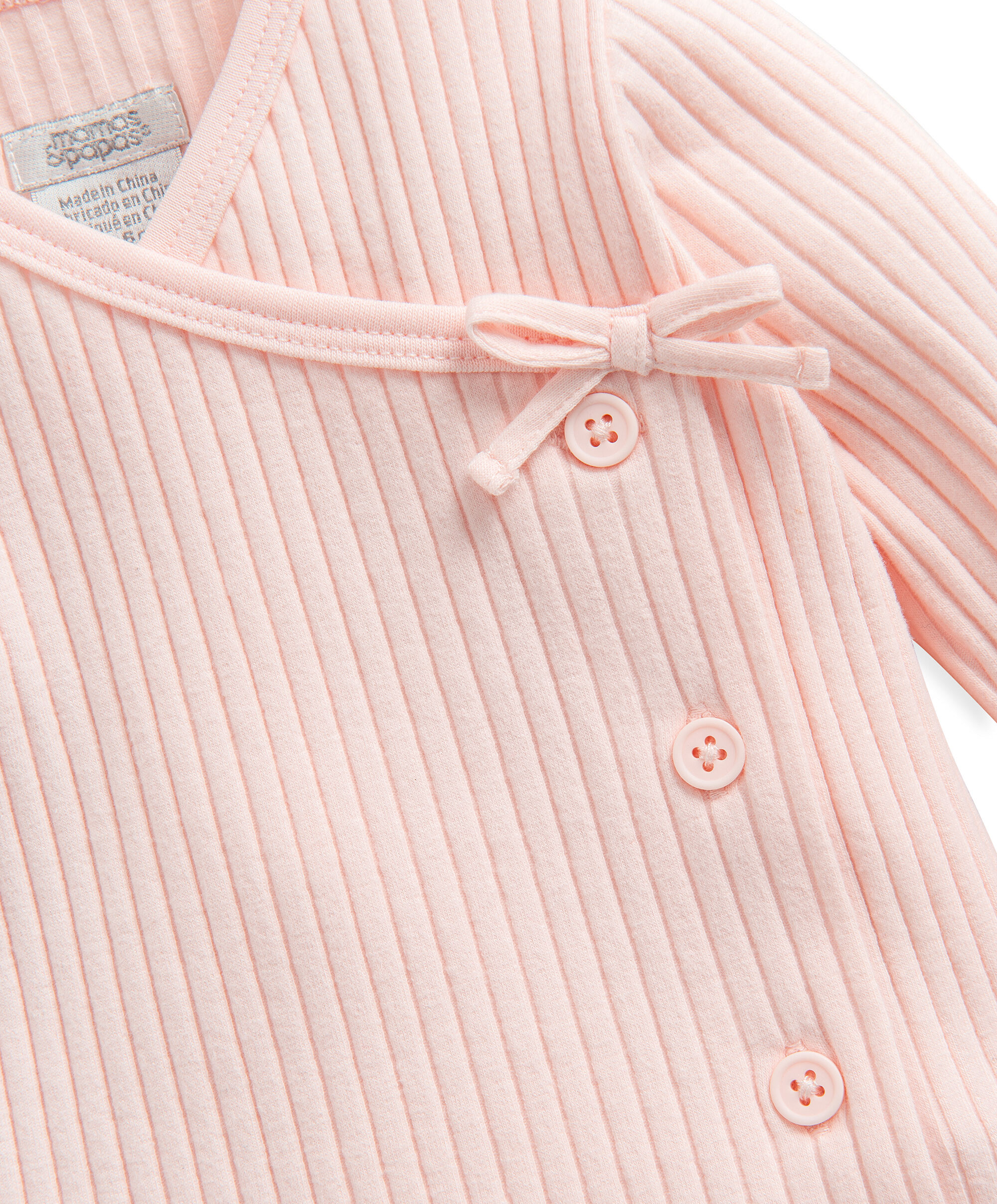 2 Piece Rib Pink Wrap Set image number 3