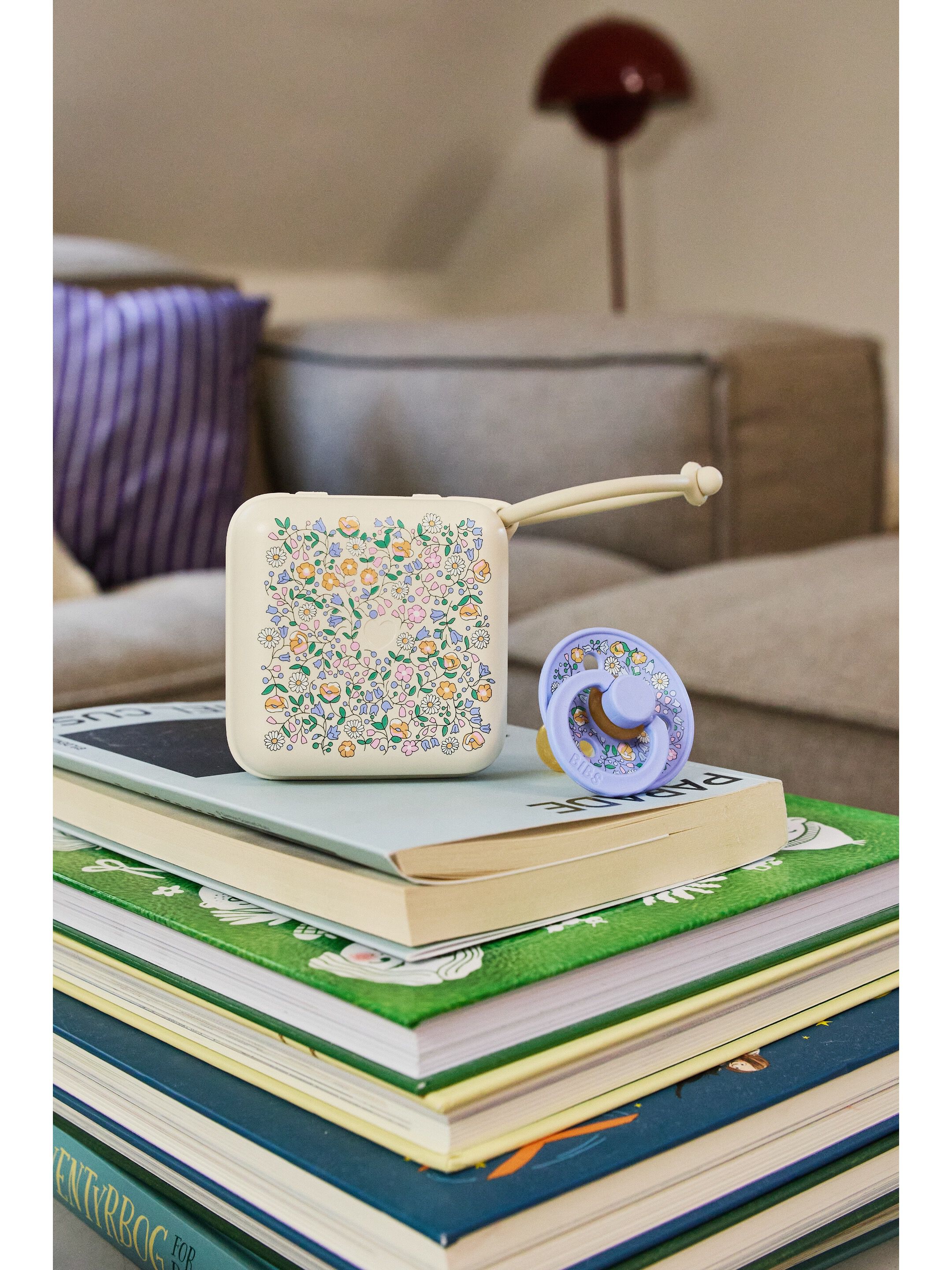 BIBS X Liberty Pacifier Box Chloe Meadow Ivory image number 6
