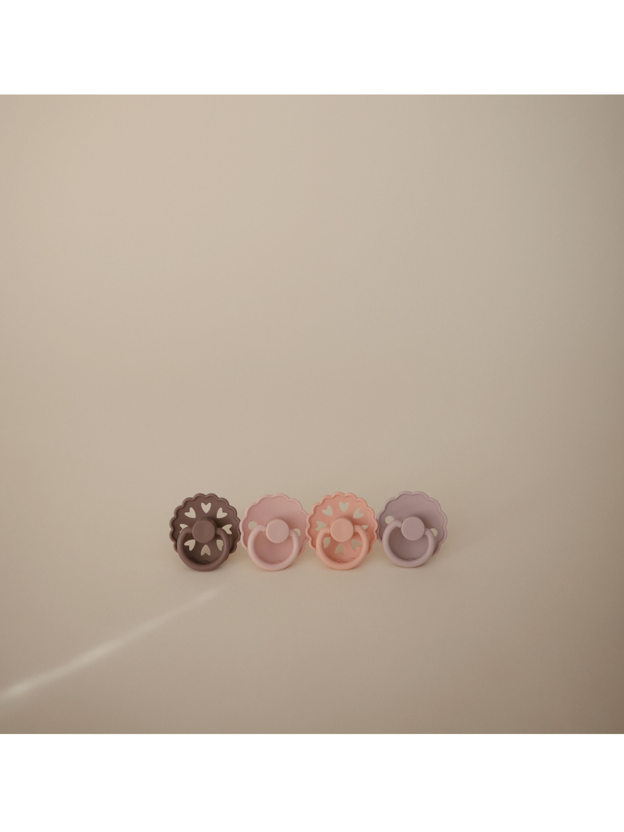 FRIGG Round Latex Baby Pacifier 6-18M 4-Pack Skyline Serenity - Size 2 image number 4