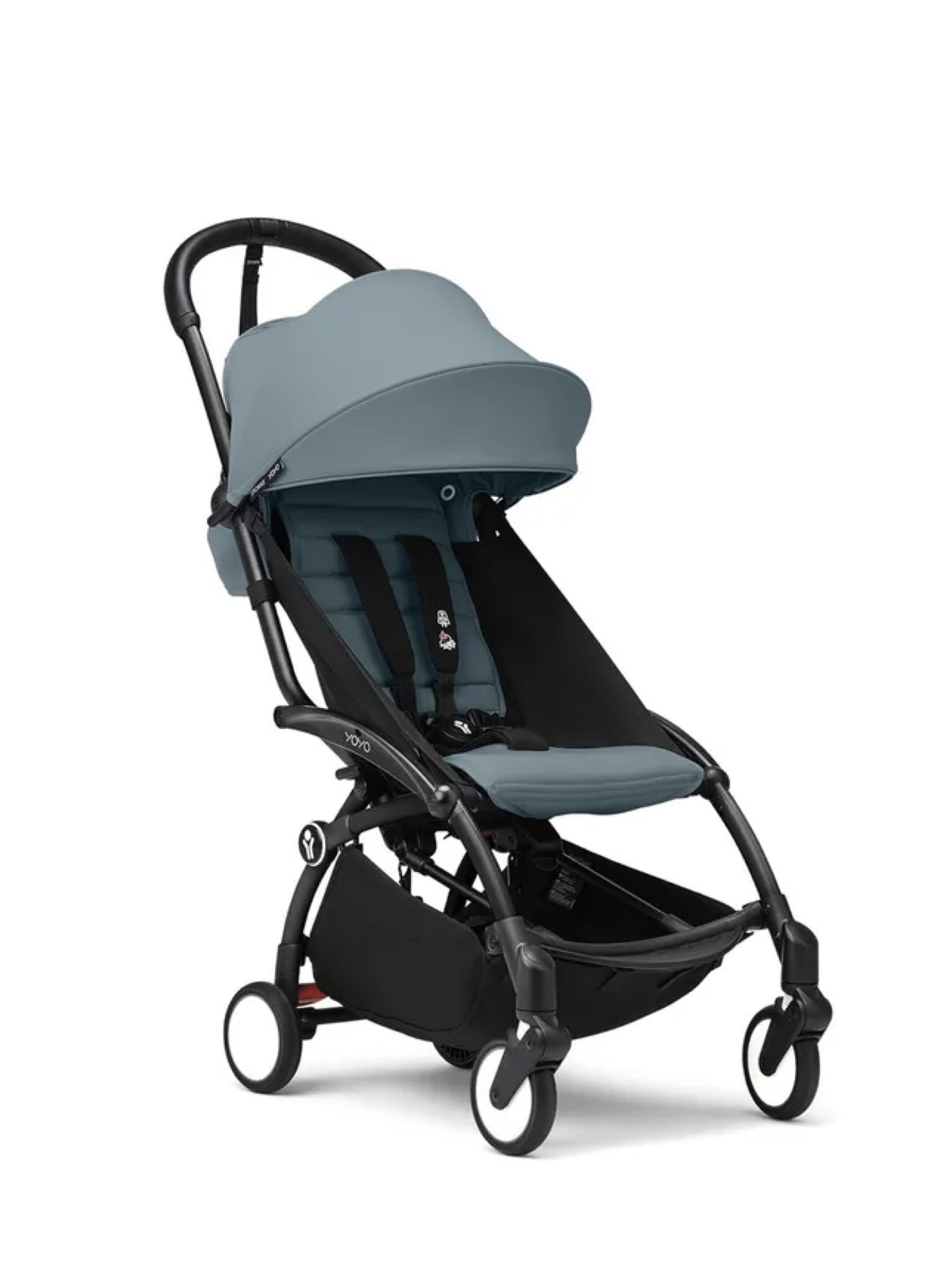 Stokke YOYO3 Black Frame with 6+ Color Pack Aqua (2 Pieces) image number 1