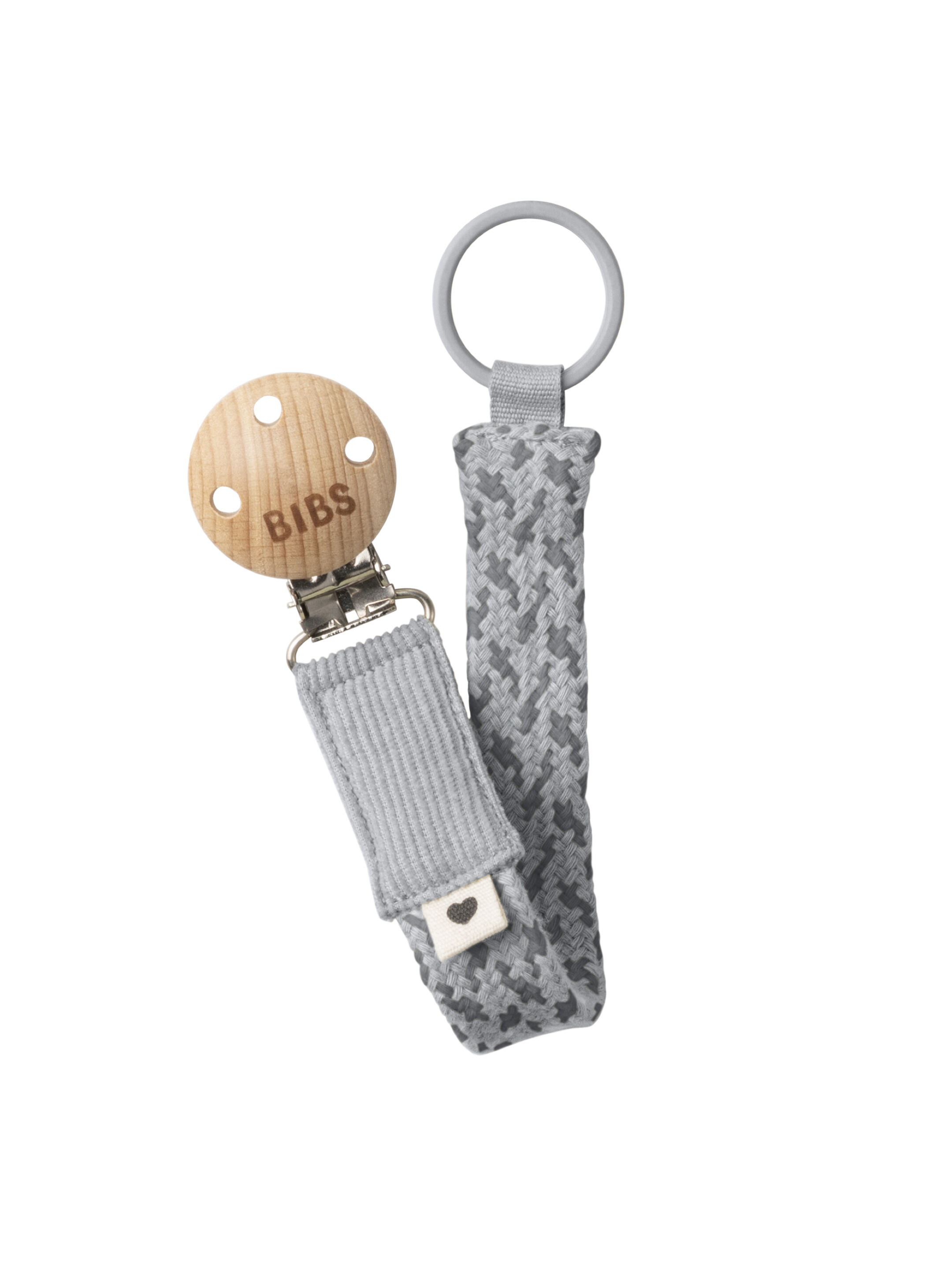 Bibs Pacifier Clip Cloud & Iron image number 1