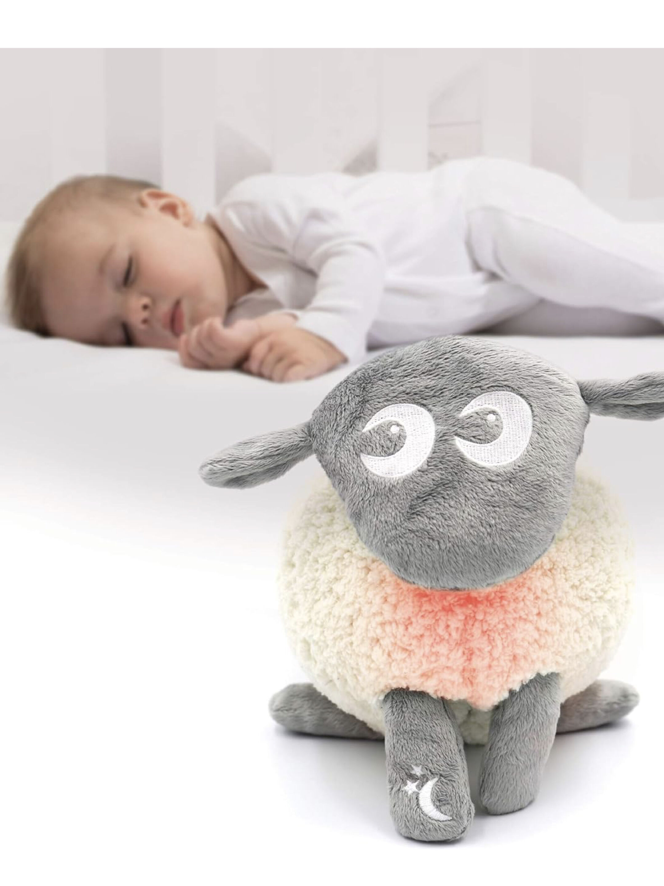 Ewan the Dream Sheep Baby Sleep Aid - Deluxe Grey image number 1