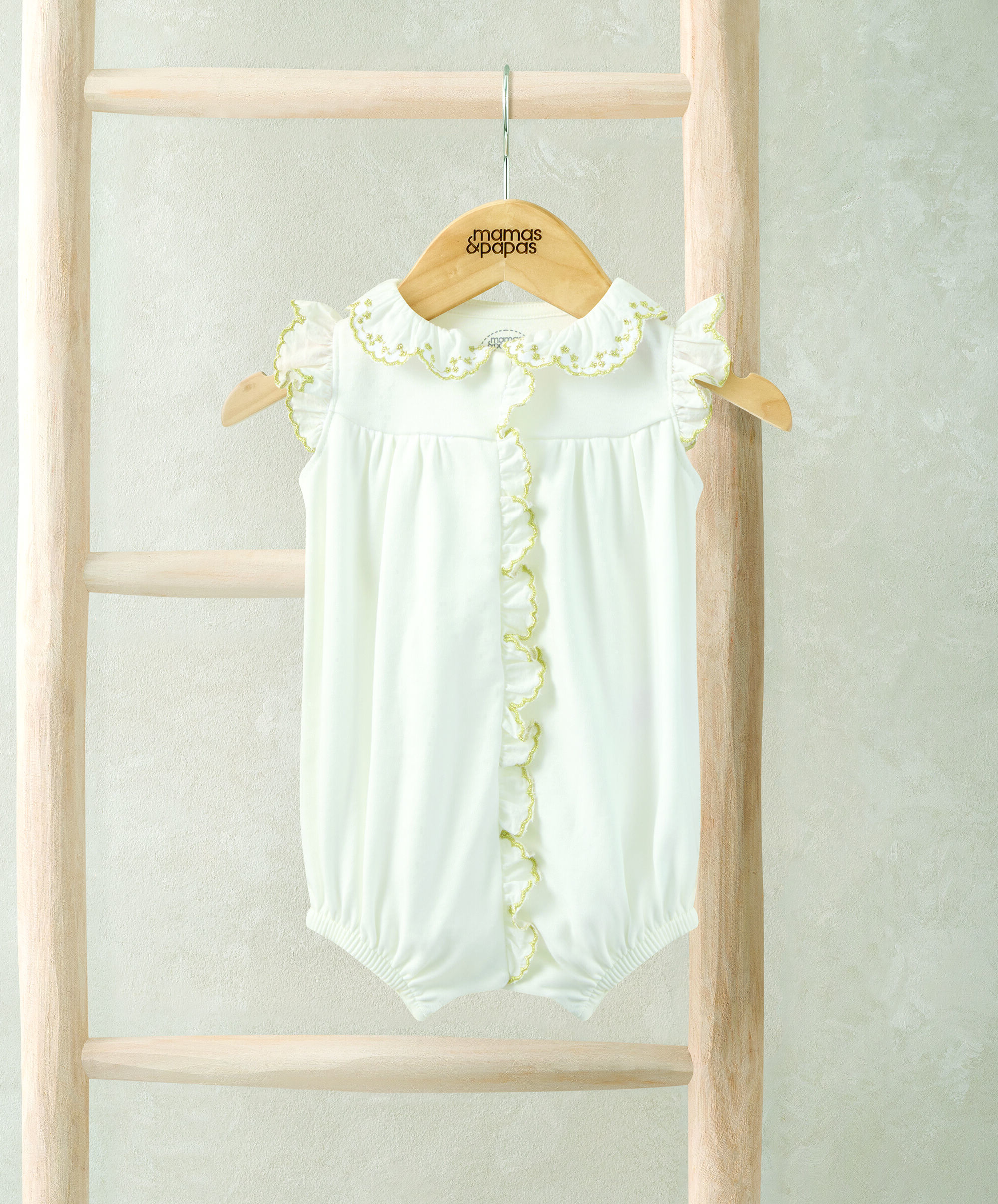 Embroidered Romper image number 1