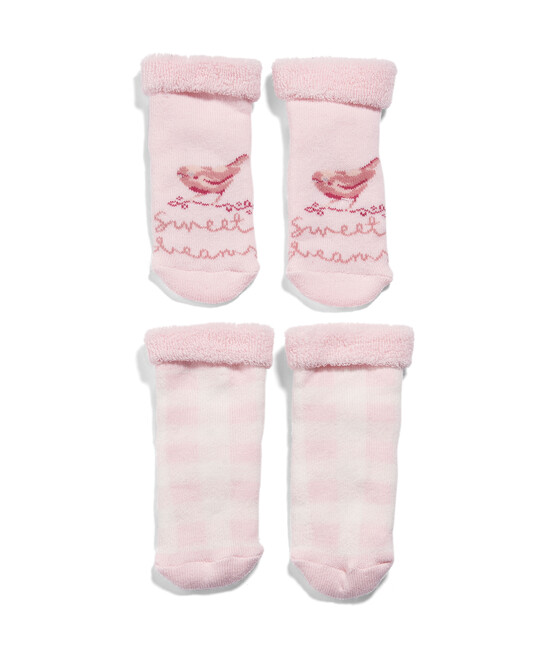 Pink Bed Socks (2 Pack) image number 1