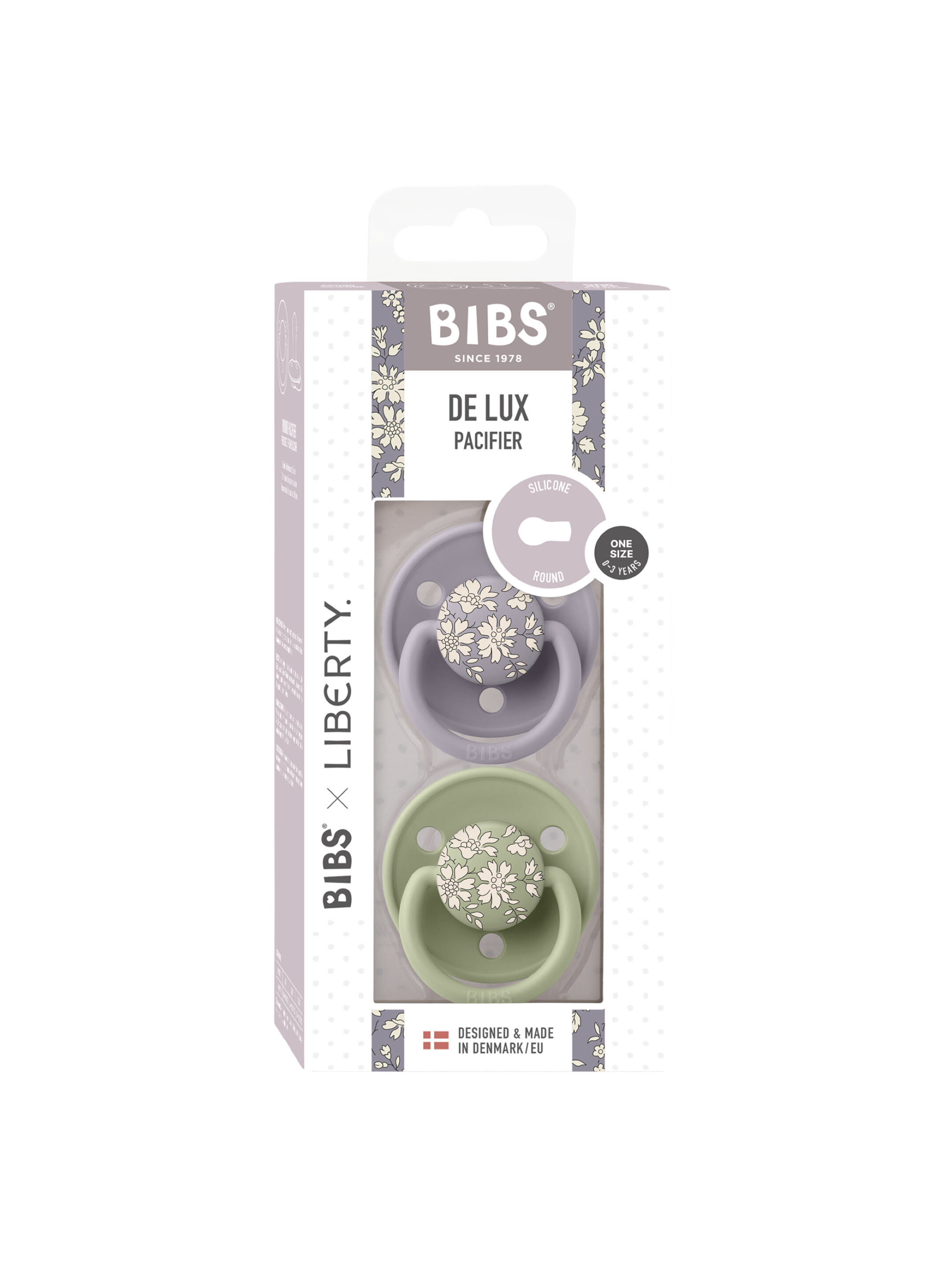 BIBS x Liberty Pacifier DeLux Capel and Sage (0+ months) image number 2