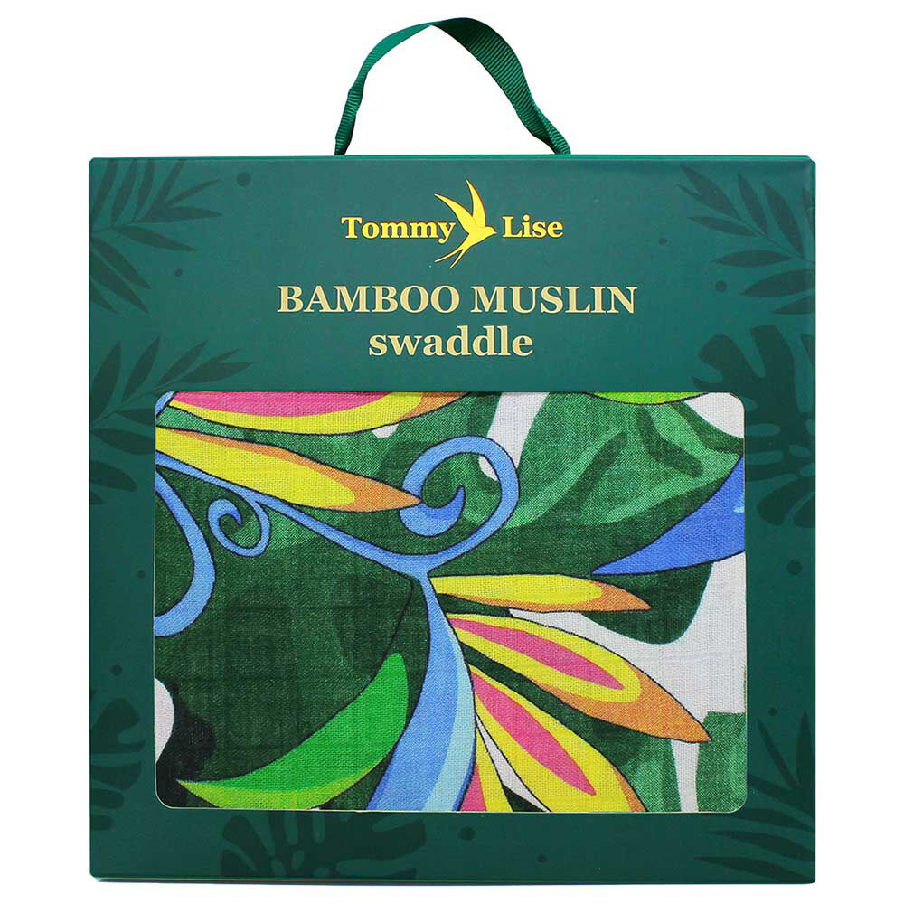 Tommy Lise Muslin Swaddle - Lush Garden (120x120cm) image number 1