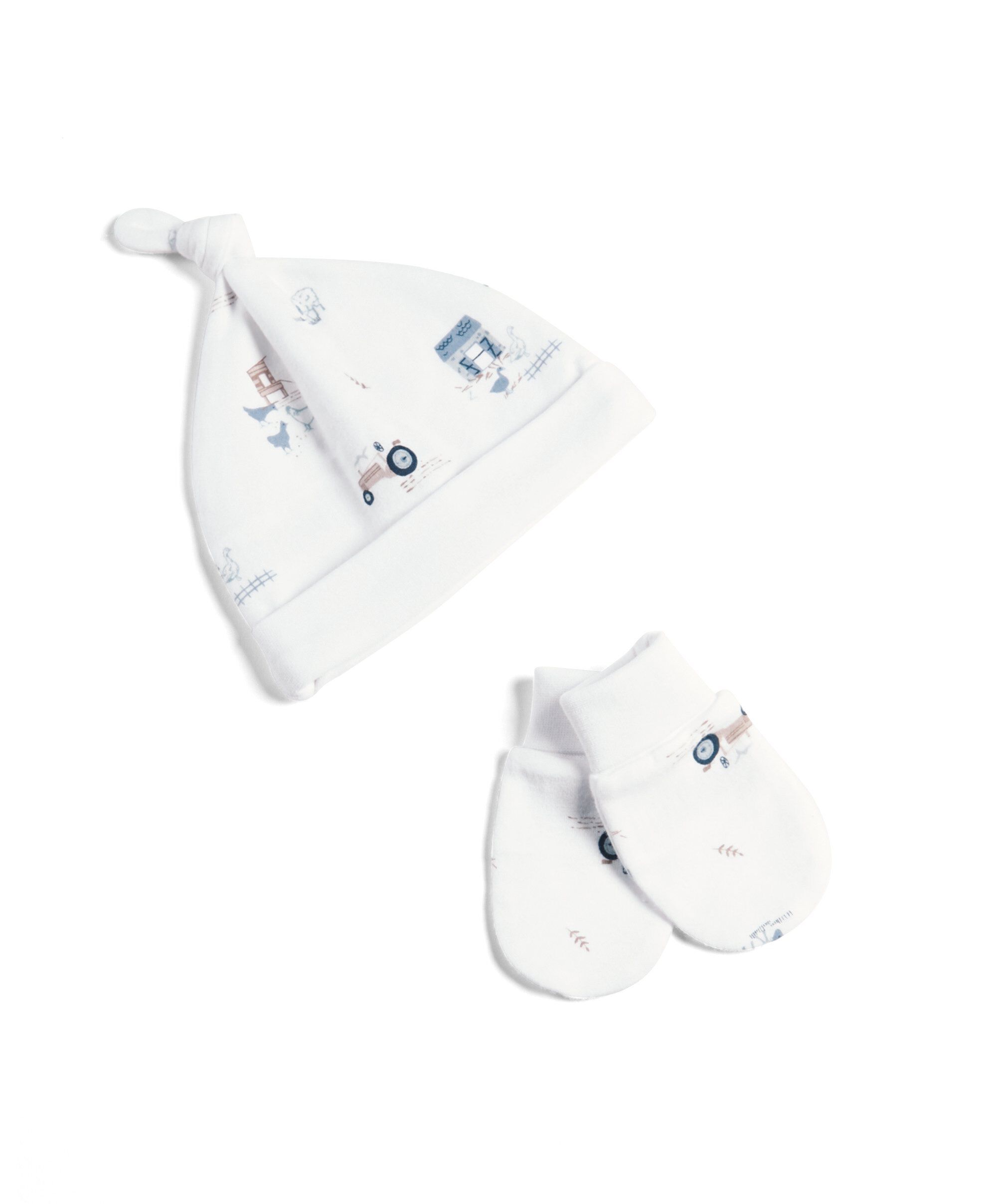 Farm Yard Hat & Mitts