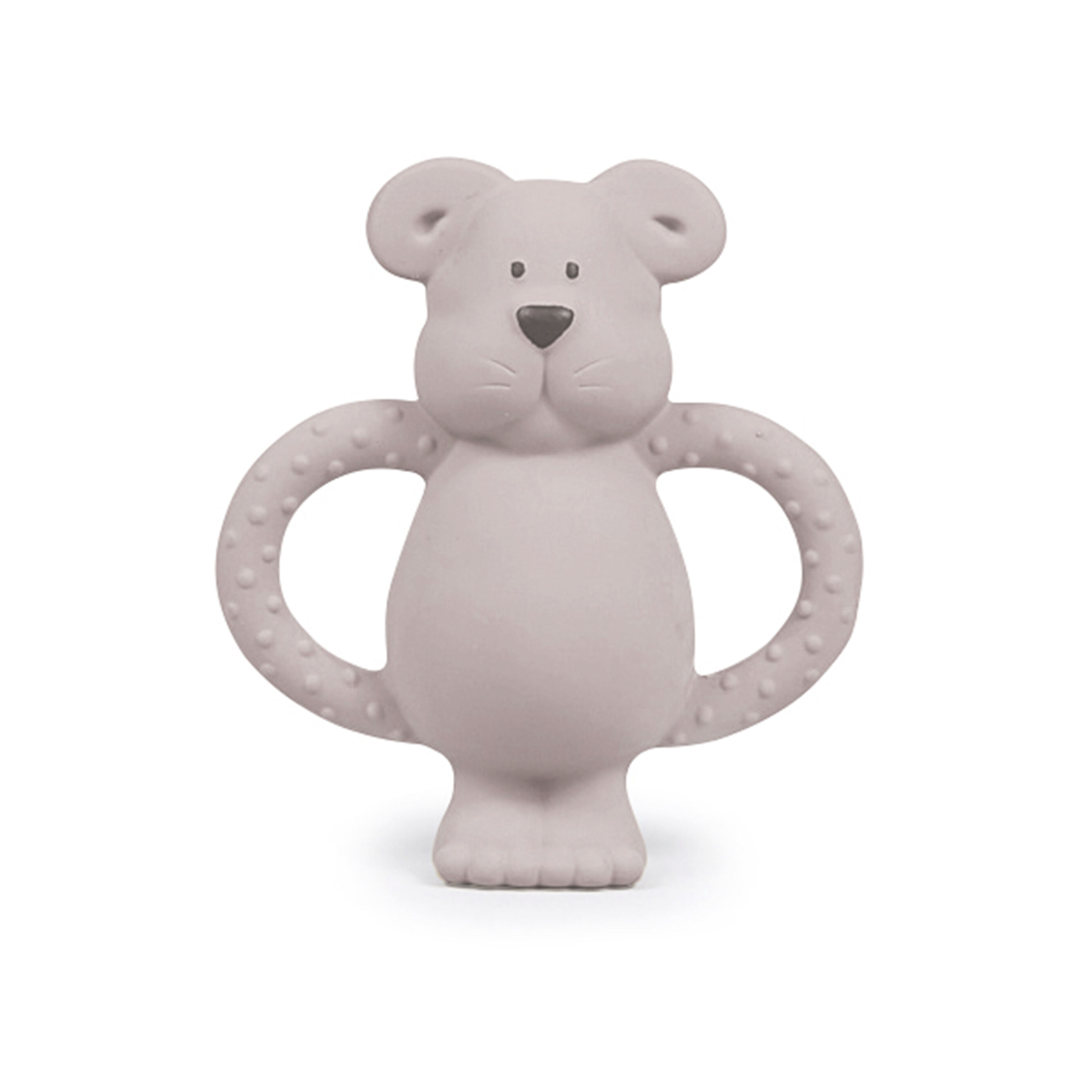 Albert Bear Natural Rubber Teether - Blush image number 1