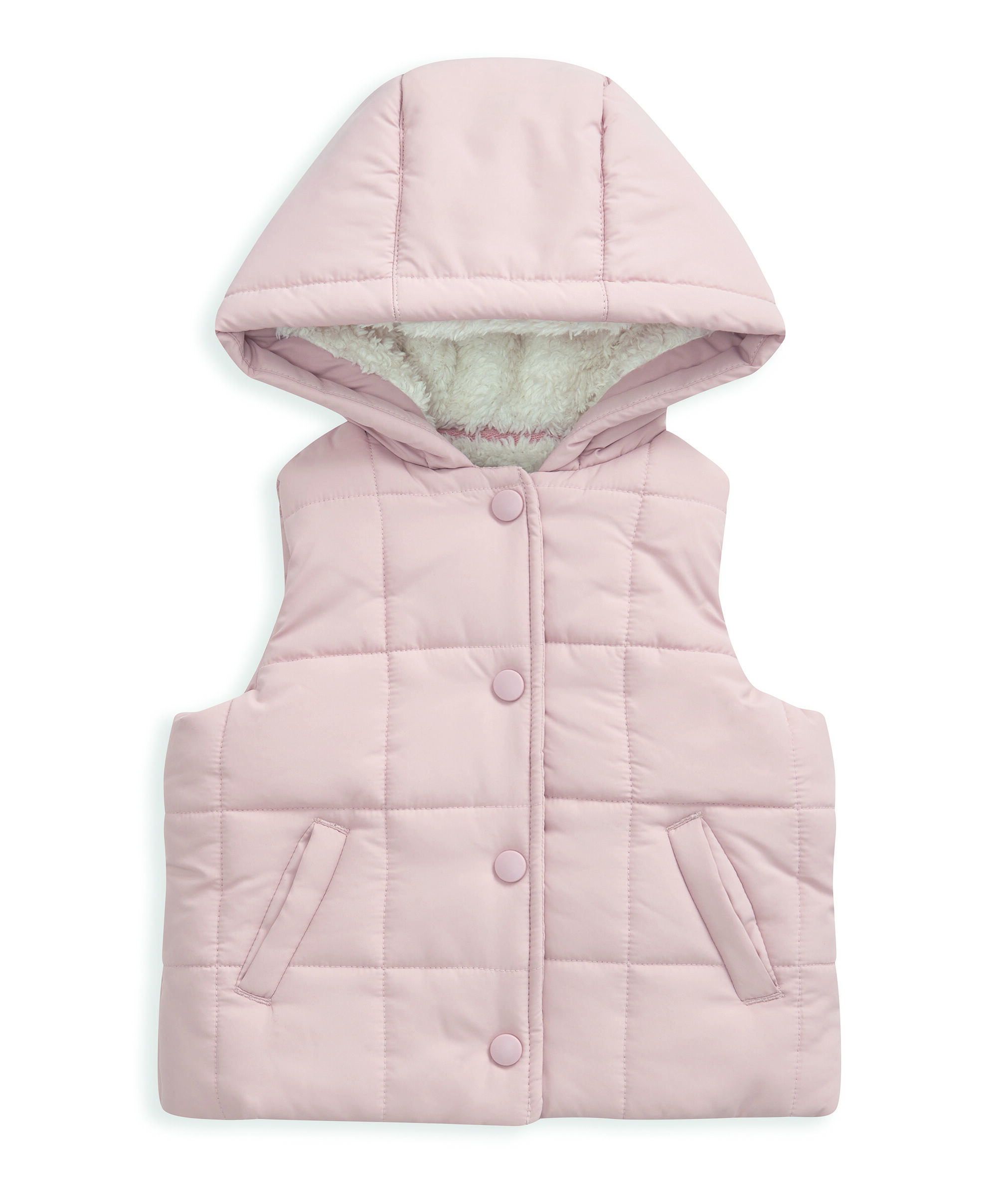 Pink Hooded Gilet image number 2
