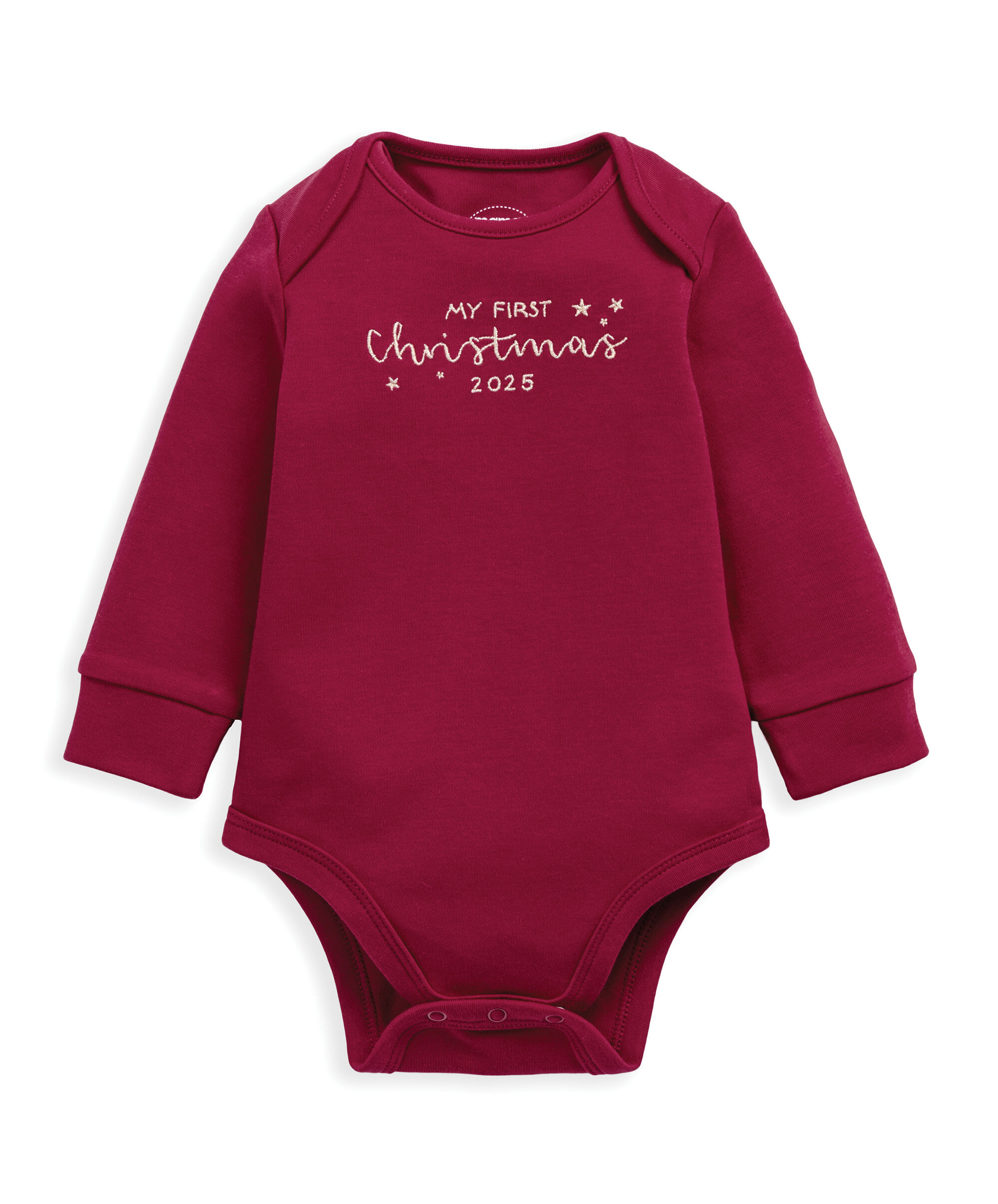 My First Christmas Red Bodysuit image number 2