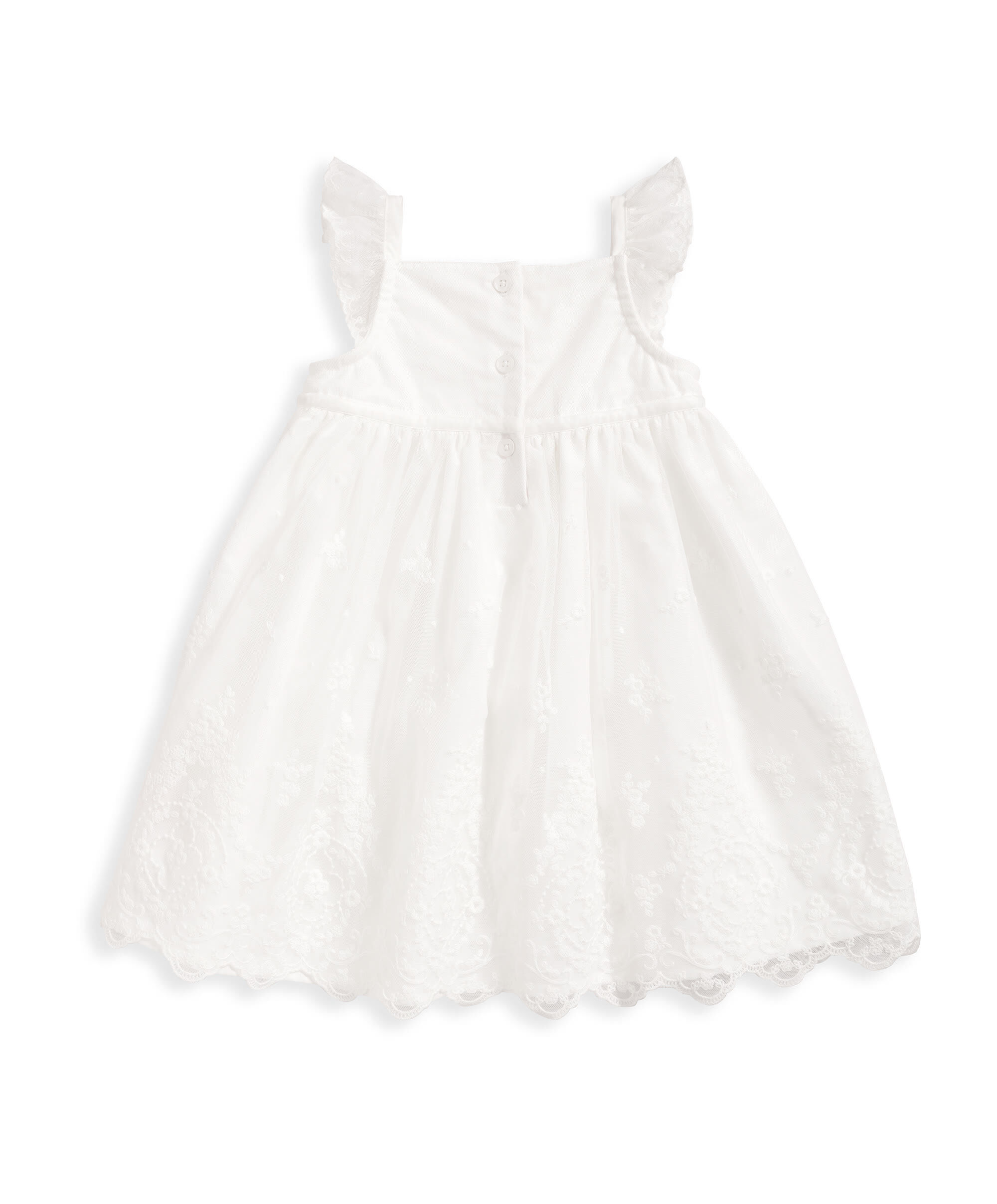 Eid Lace Dress - White image number 3