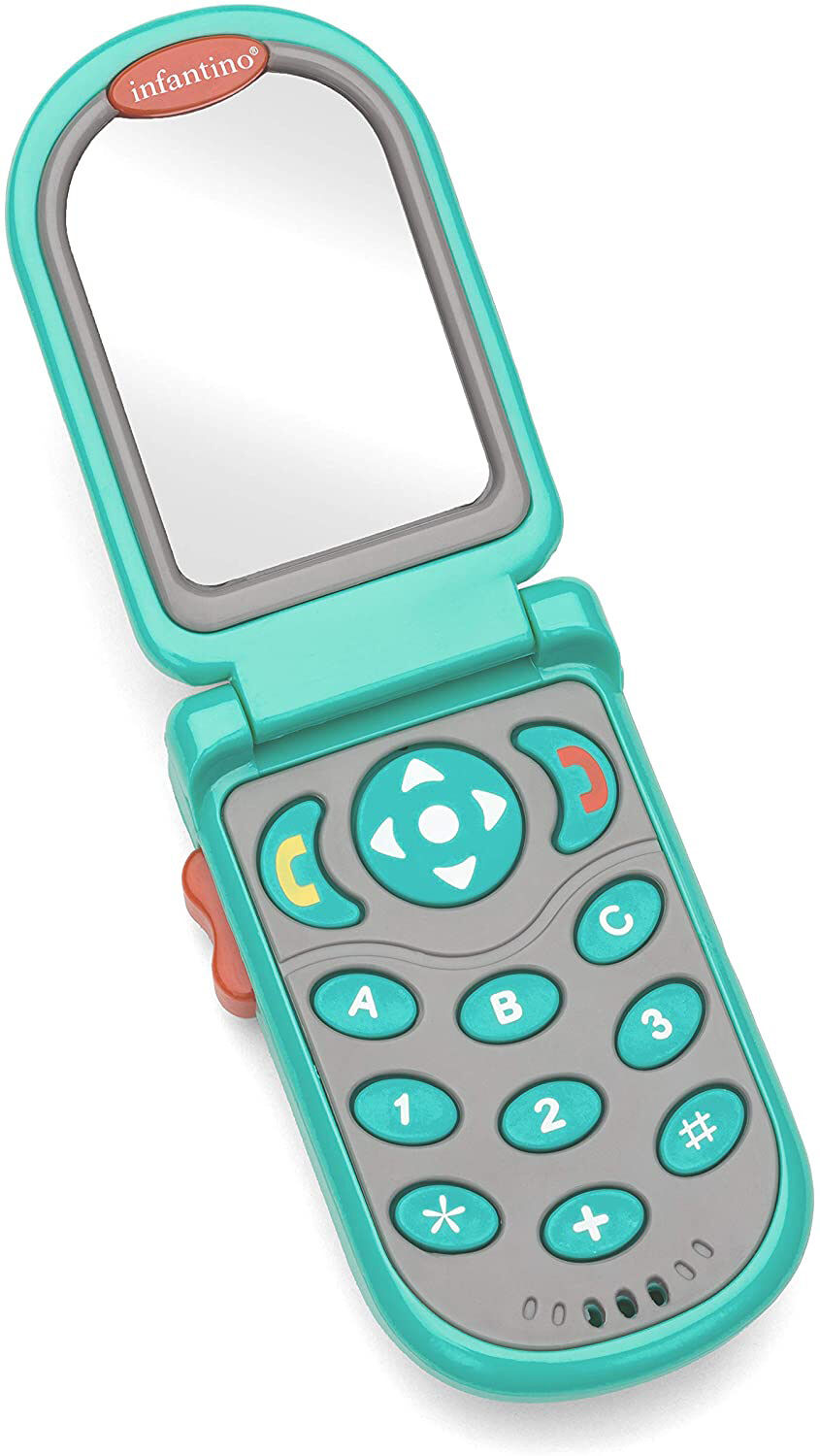 Flip and Peek Fun Phone - Teal image number 1