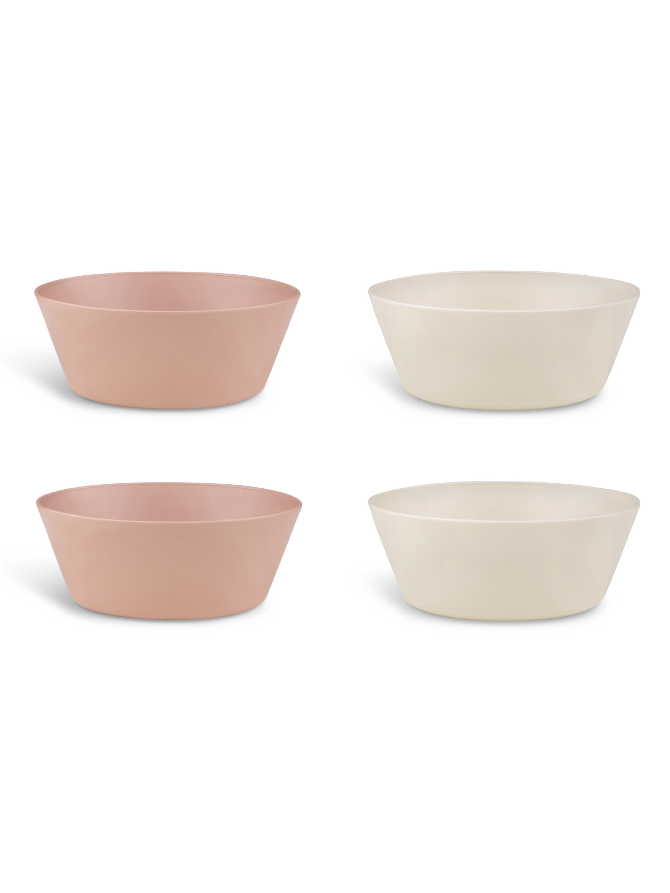 Citron Bio Based Bowl Set of 4 - Pink/Cream image number 1