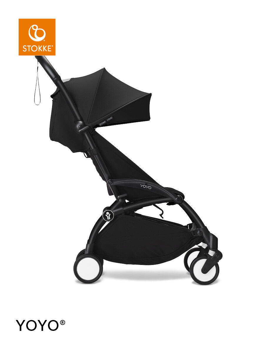 Stokke YOYO3 Black Frame with 6+ Color Pack - Black & Cup Holder (3 Pieces)