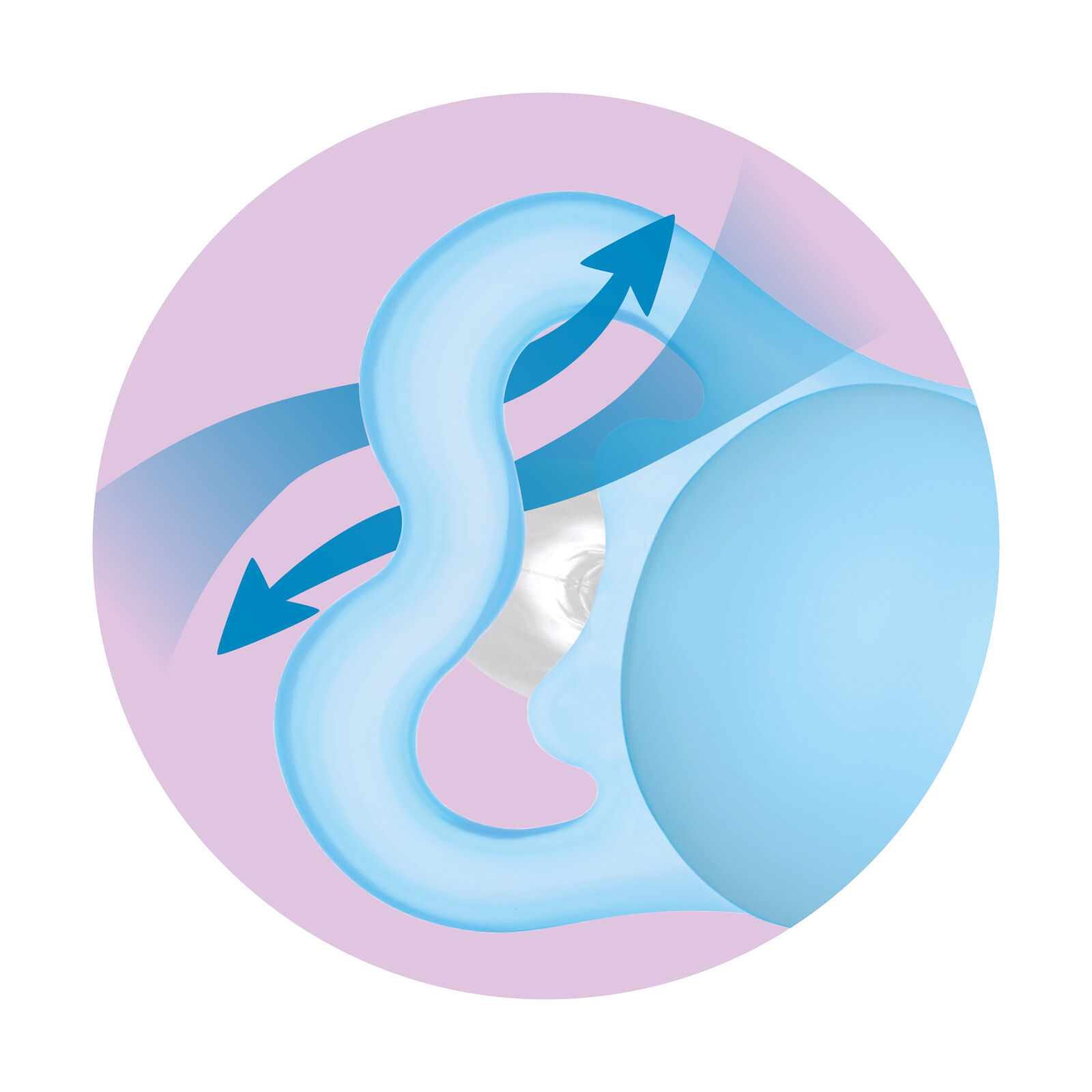 Mam Baby Supreme Silicone Pacifier - O-6 M | Sealife Pink & Purple  - Pack of 2 image number 8