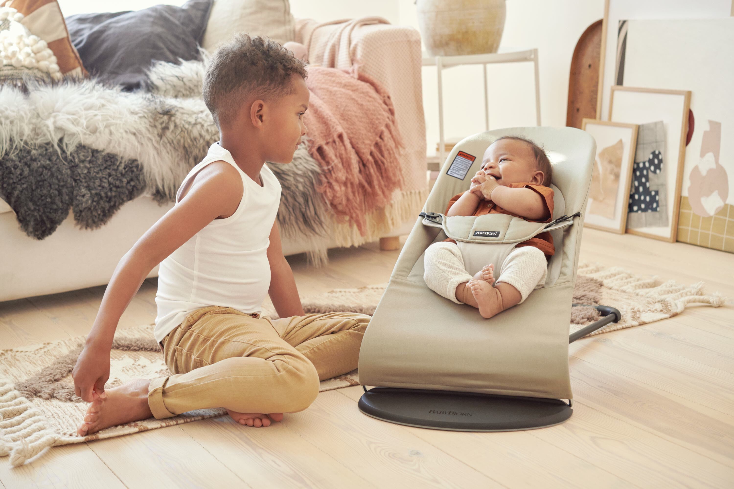 Babybjorn Bouncer Balance Soft  - Khaki/Beige image number 5