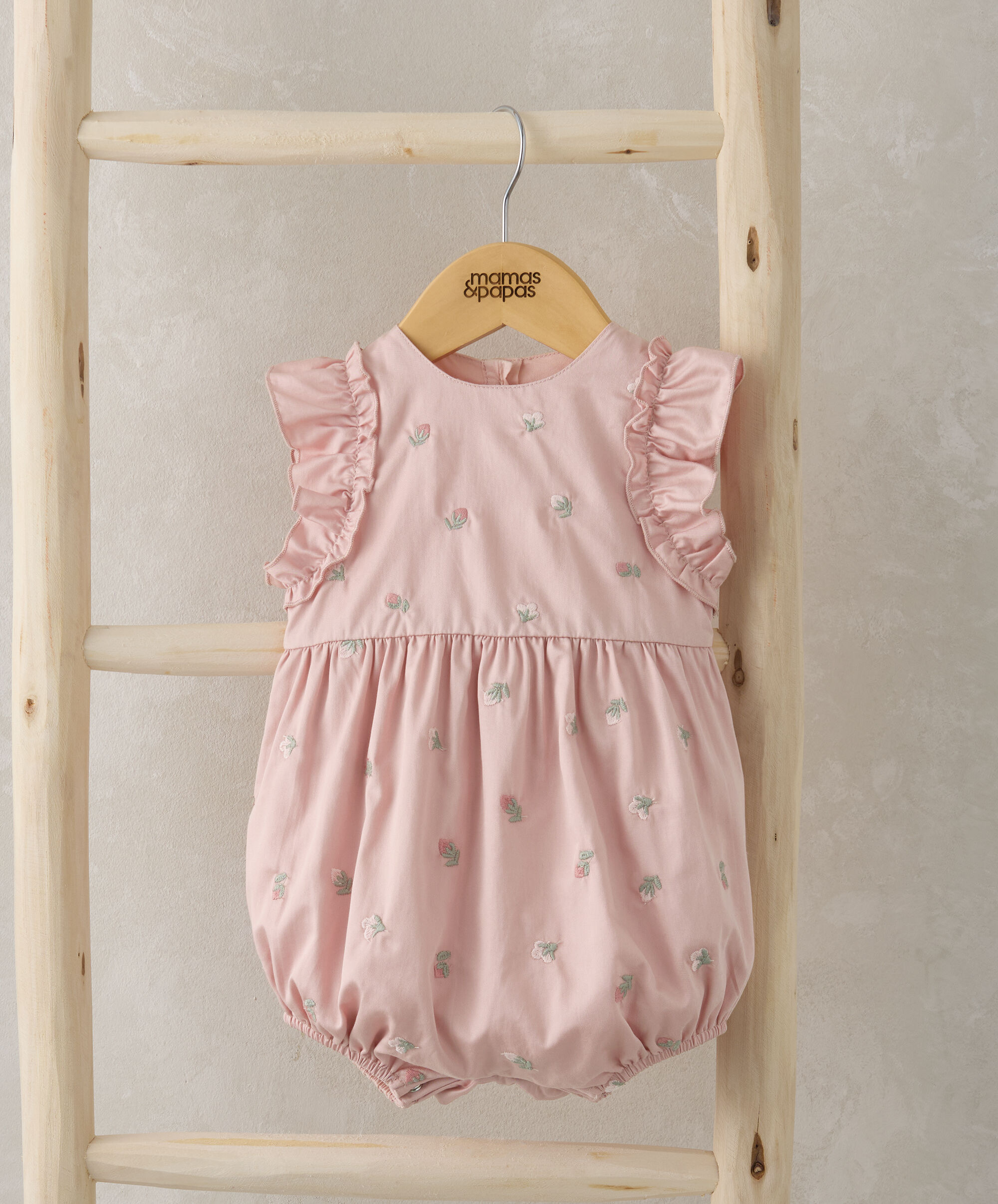 Floral Shortie Romper - Pink image number 1