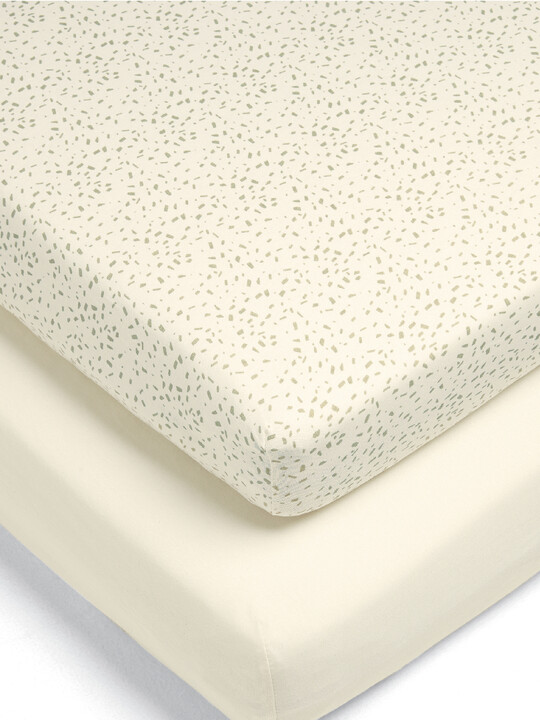 Speckle & Cream Fitted Sheets - Multipack Of 2 image number 1