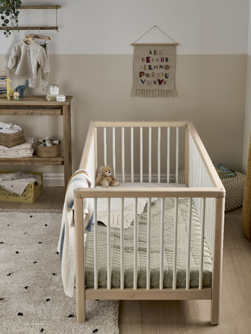 Compact Solo Cotbed - Natural White image number 6