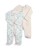 Floral Pocket Sleepsuits - 2 Pack image number 1