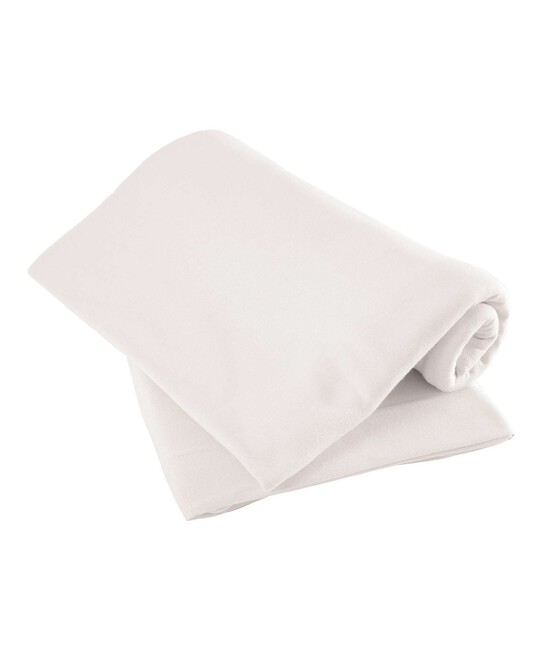 White Fitted Sheets (Moses basket) Pack of 2 image number 1