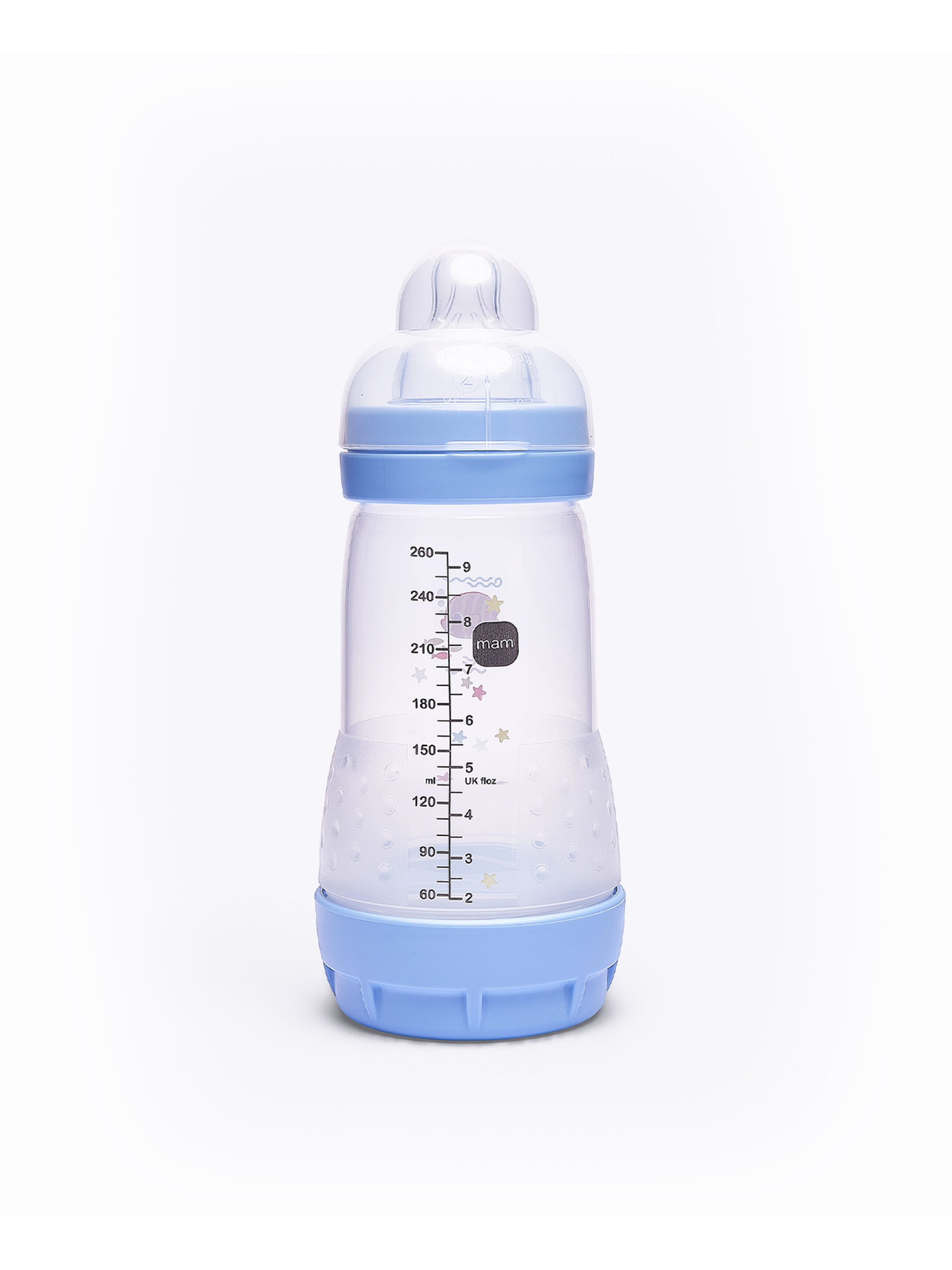 Mam Baby Easy Start Anticolic Starter Set Silicone Flexible Set - 0 M+ | Sealife Blue - Pack of 3 image number 2