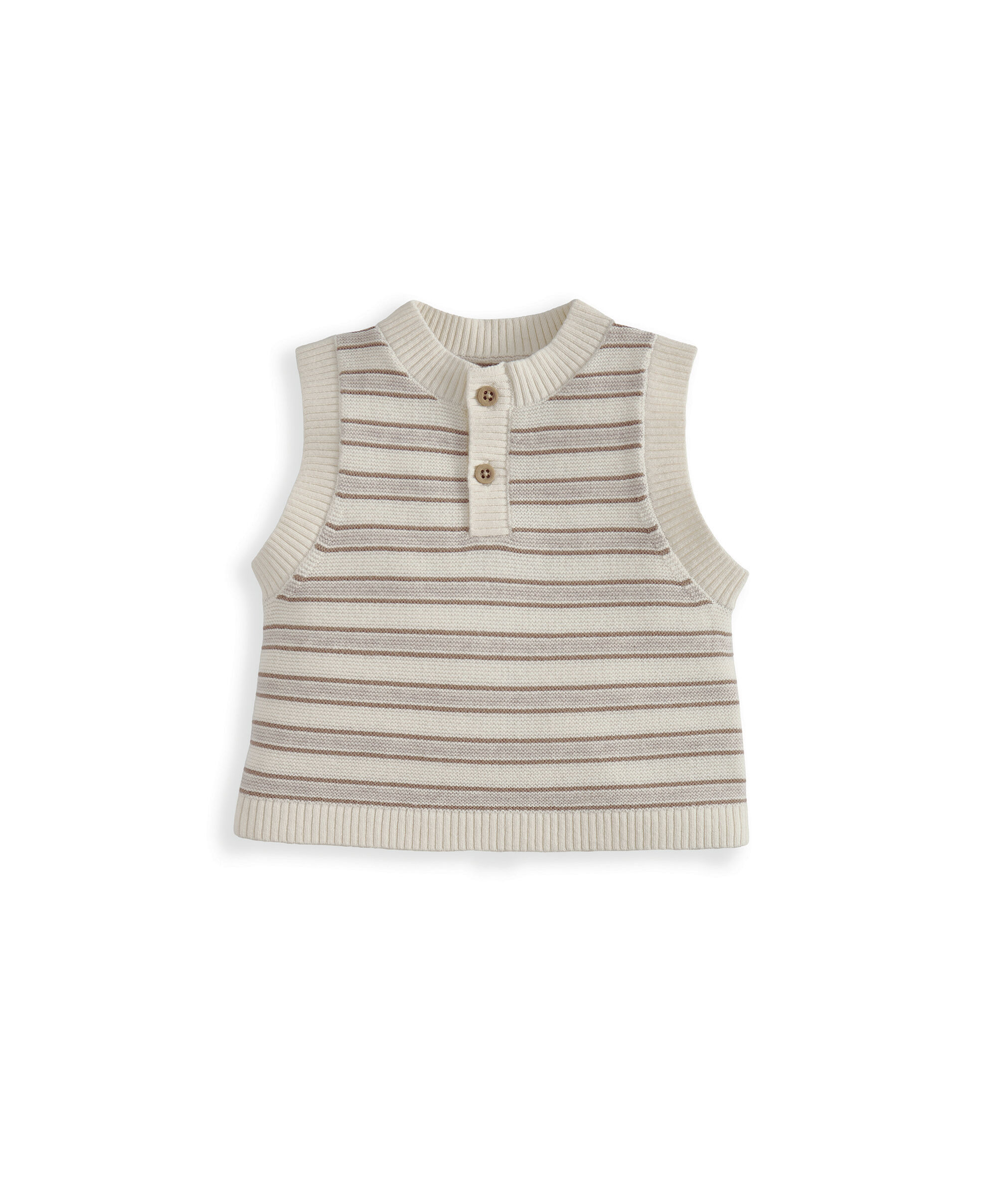 Stripe Knitted Top & Shorts image number 3