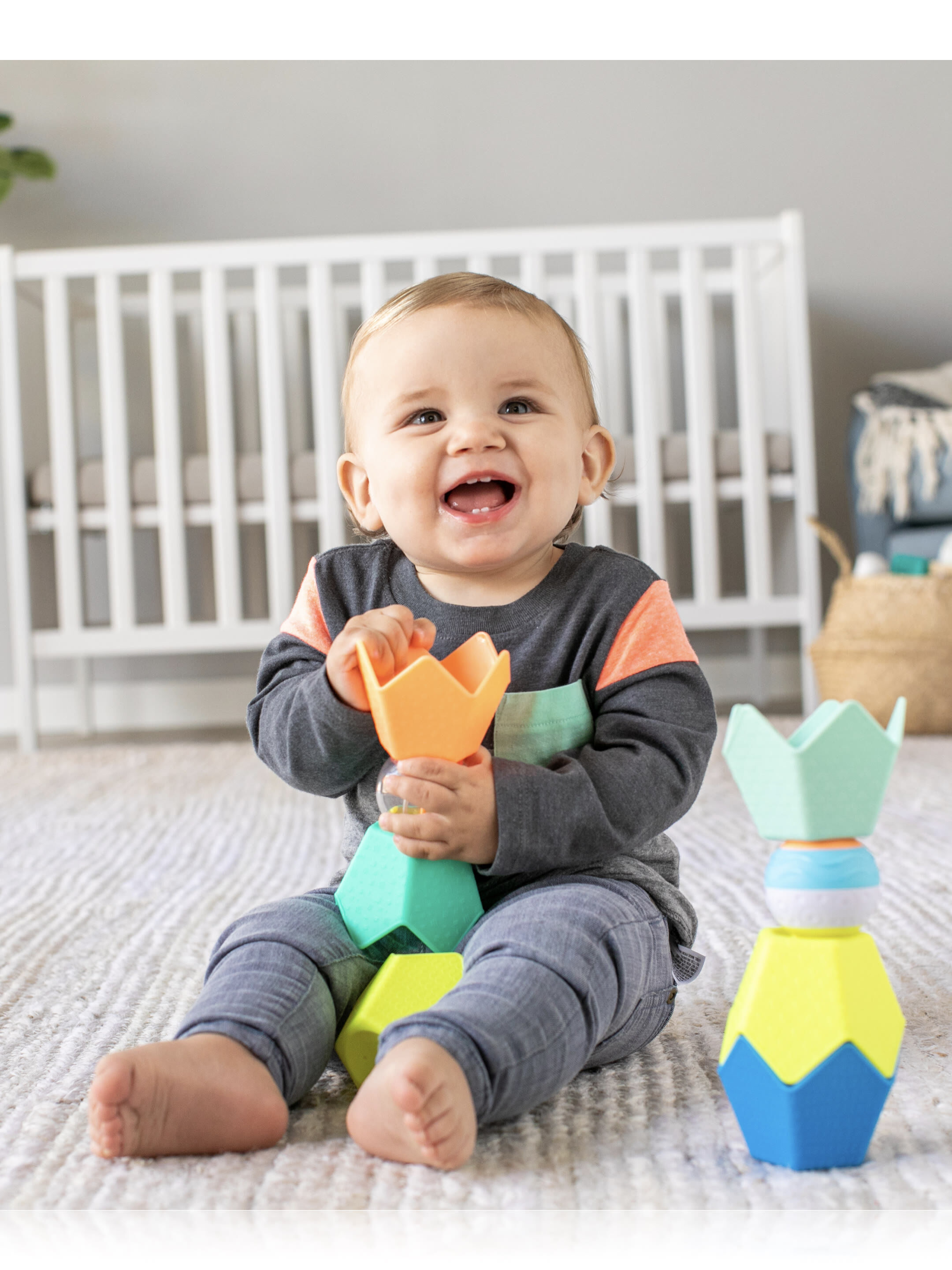 Infantino Balls, Blocks & Cups Stack & Link Playset