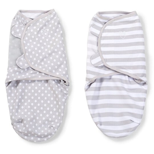 Swaddle Wraps  (pack of 2) - Grey image number 2