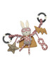 Superhero Pop Bunny Hanging Travel Toy with Rattle image number 1