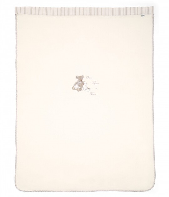 Once Upon A Time - Neutral Large Embroidered Fleece Blanket (L: 160 x W: 120cm) image number 2