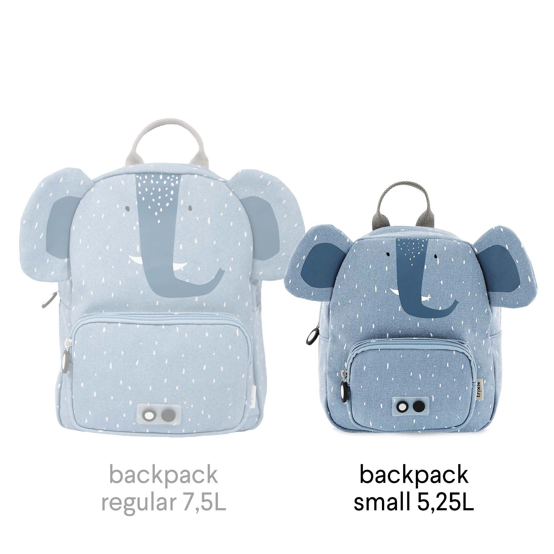 Trixie Backpack Small Mrs. Elephant - Blue image number 5