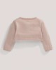 Pointelle Detail Knit Cropped Cardigan Pink- 12-18 months image number 3
